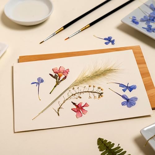 Miniatura 6 de PATIKIL Tela de prensa de flores de 8 x 6 pulgadas, 1 juego12 hojas A5 de repuesto de tela reutilizable para prensa de flores, pieza de accesorios