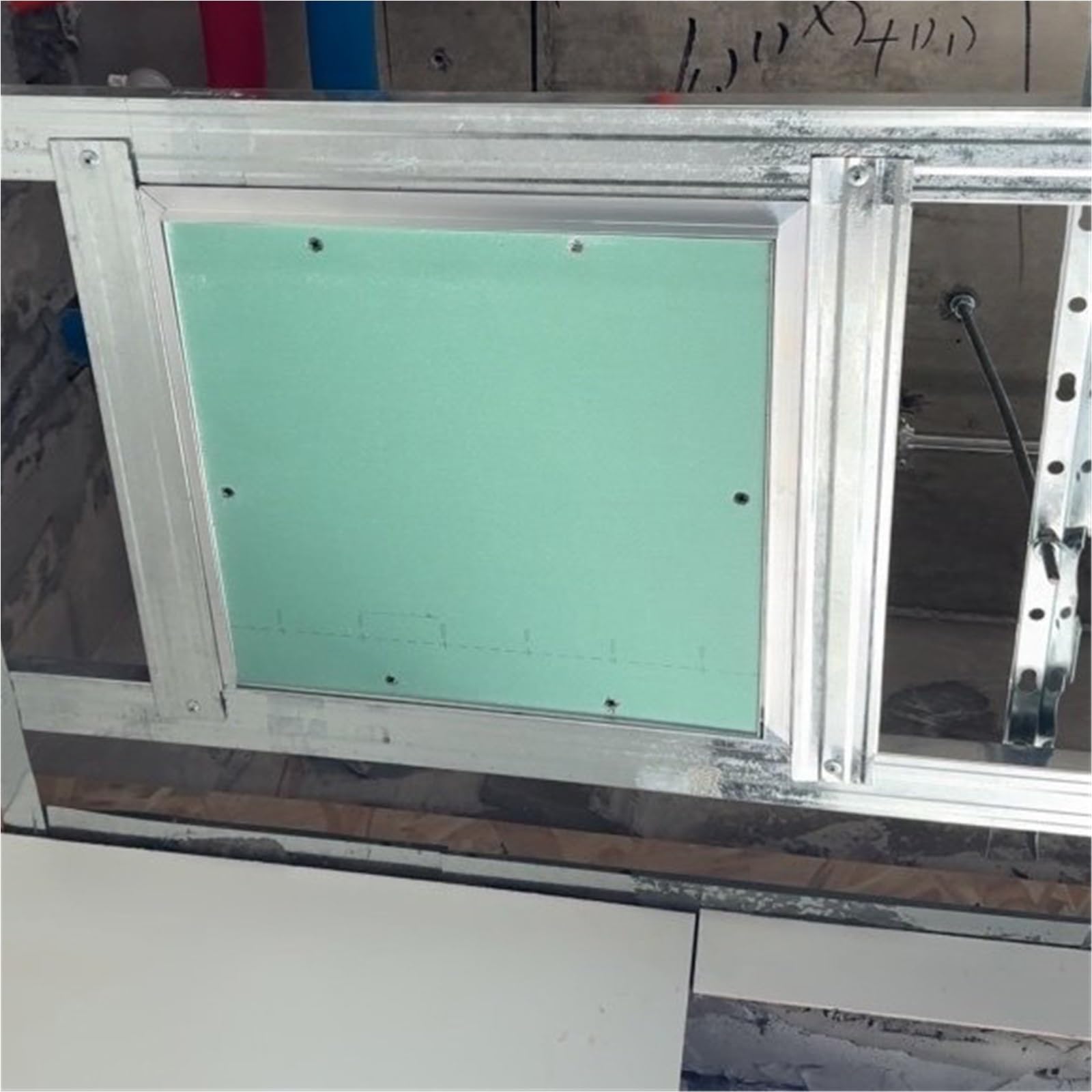 Panneau d'accès en métal 15 60 cm Porte d'inspection sanitaire pour plafonds suspendus et plancher intérieur Passas Trappe d'accès pour cloison sèche (30 x 45 cm) Facile à installer