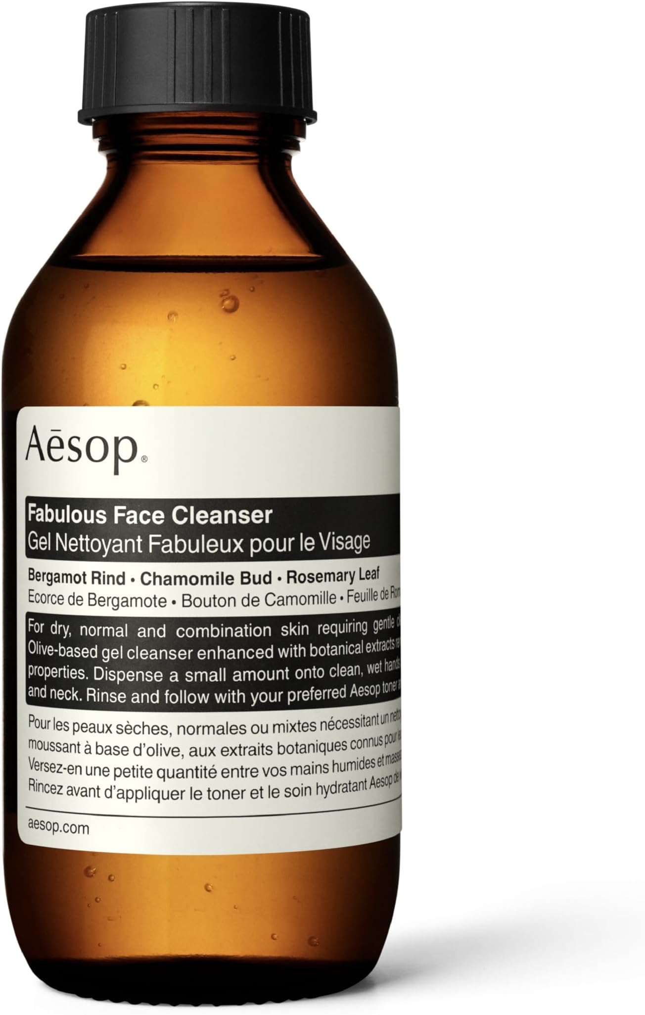 Fabulous Face Cleanser | Gently Cleanses without Stripping | Mild Olive-Derived Cleanser with Purifying and Hydrating Botanicals | Travel Size | 3.3 oz / 100mL