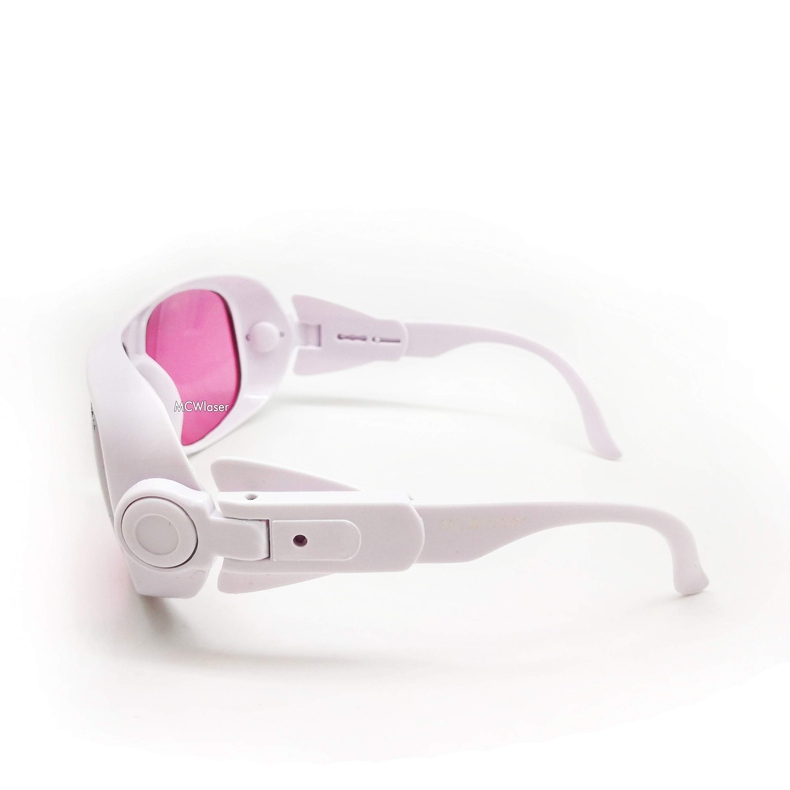 MCWlaser Gafas de Seguridad Láser 750-850 y 765-830nm Gafas Protección Típico para 755nm 808nm Tipo de absorción EP-18