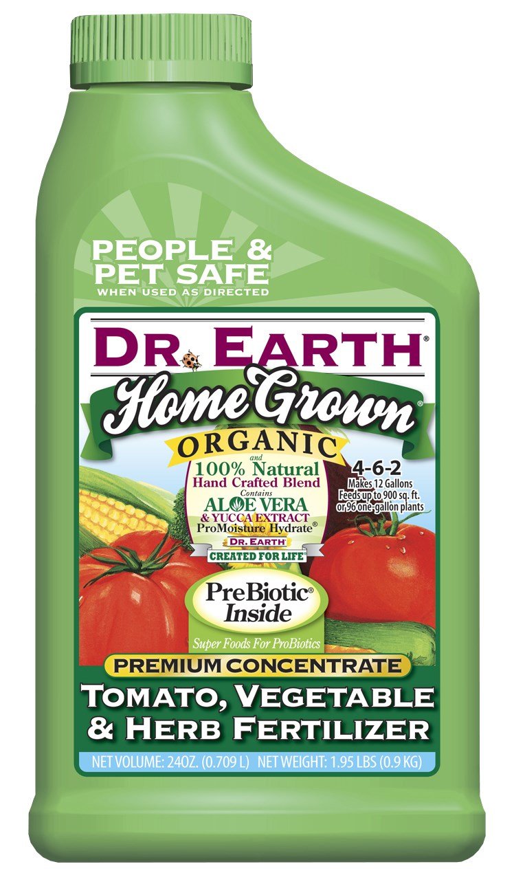 DR Earth 1012 Home Grown Tomato, Vegetable and Herb Fertilizer, 24-Ounce