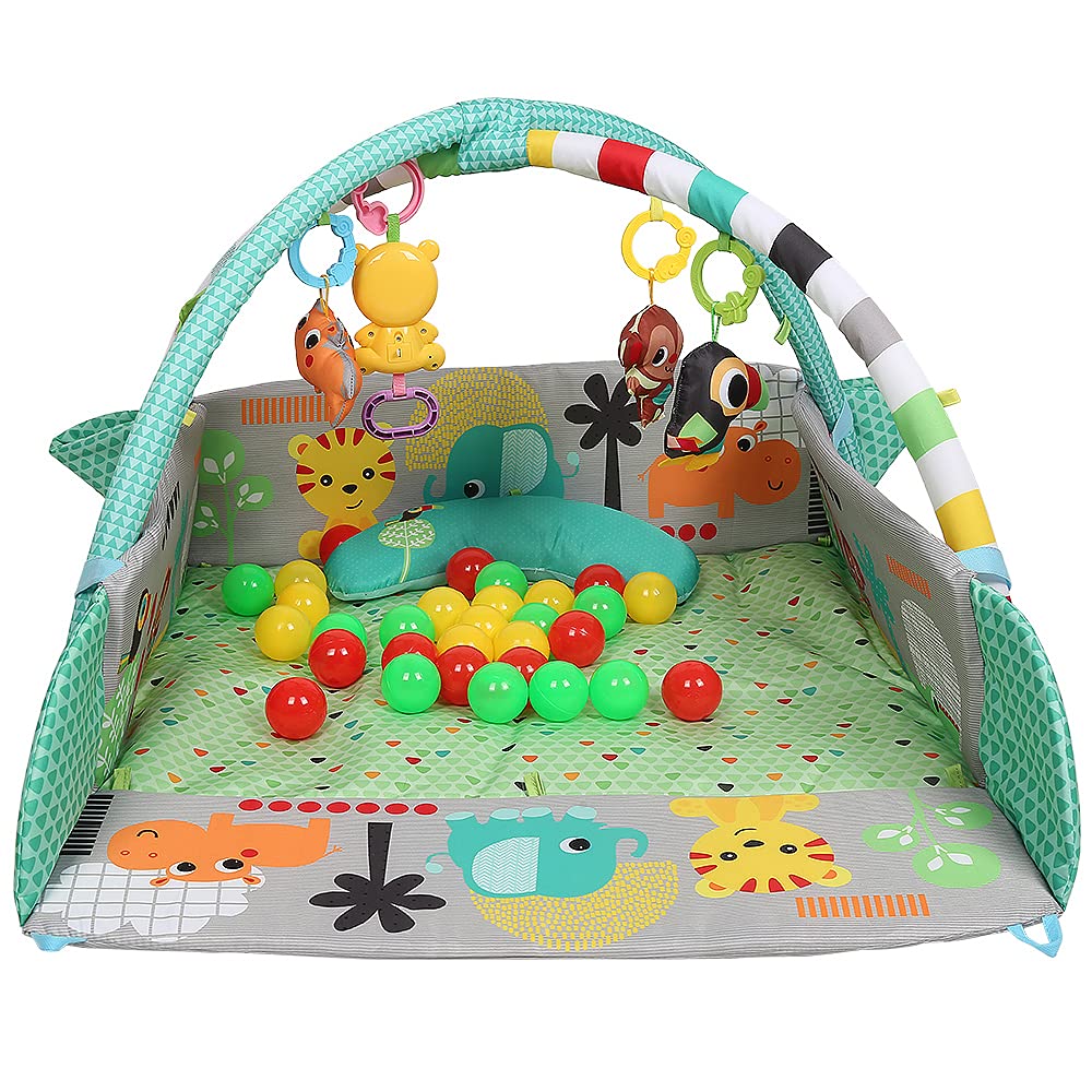 Tappetino gioco bambino con arco gioco,Tappetino da Gioco con Pianoforte per Bambini, Tappetino Neonato Giocattoli con Musica e Luci, Soffice Tappetino e Giochi per Bambini, Ragazzi e Ragazze
