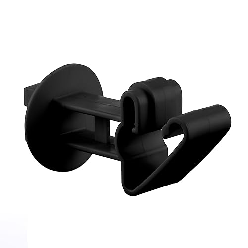 Miniatura 3 de Aisladores para alambre eléctrico para cerca, 25 unidades, cómodo y extra largo, aislador de sujeción de poste en T a presión para 2 pulgadas,