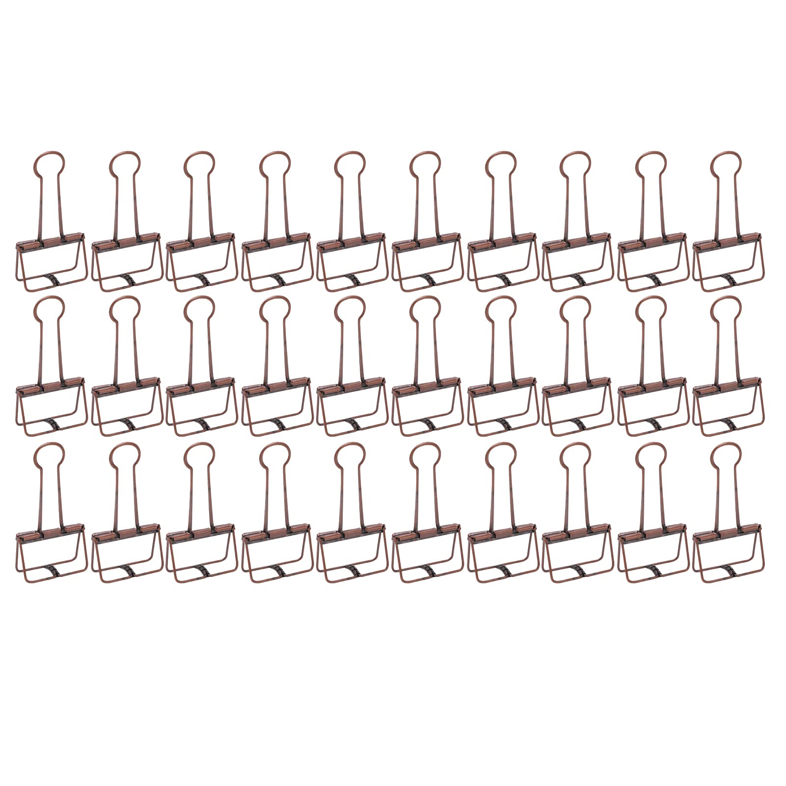 30 Fermagli per Raccoglitori Metallici, 2 Pollici, Fermagli per Segnalibri in Carta, Fermagli per Segnapagina, Fermagli per Cancelleria, Forniture per Ufficio, Regali, Robuste Graffette(Colore rame)