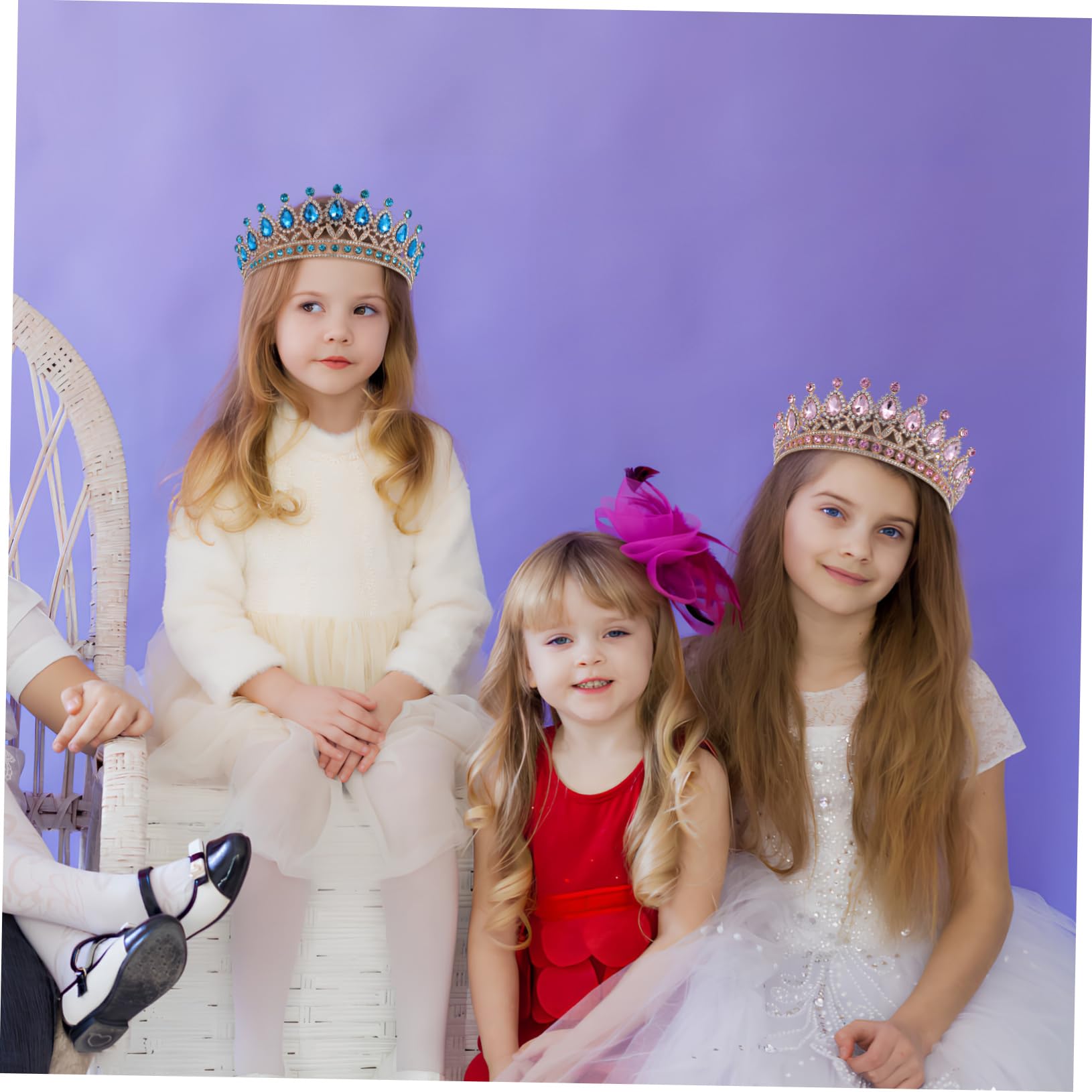 Healeved 3piezas Nupcial Brillantes Diadema Decorativa Para Novias y Niñas Accesorio De Pelo Elegante Para Bodas y Cumpleaños