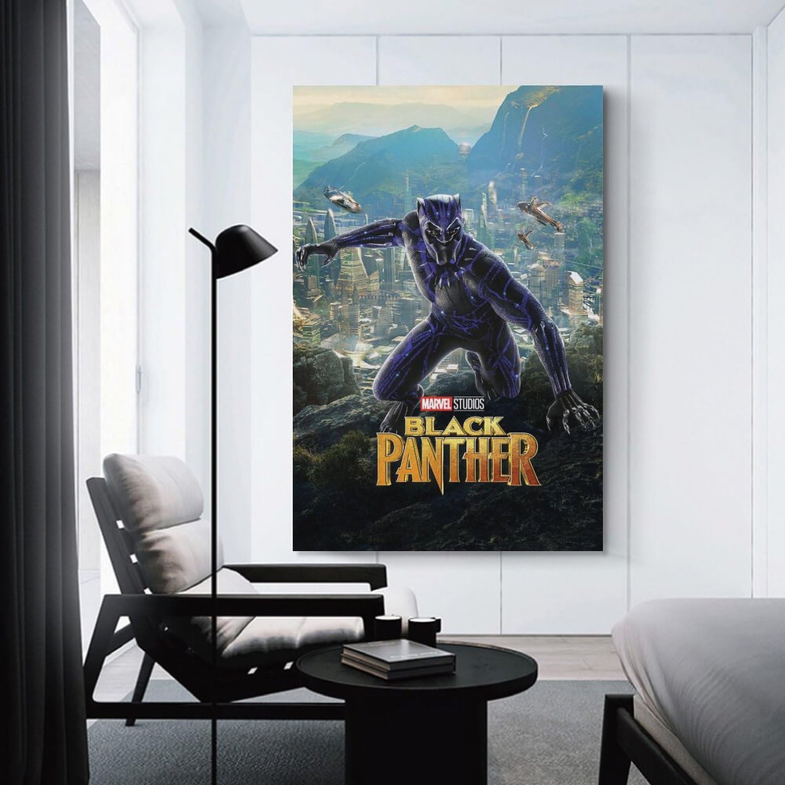 Amazon.co.jp: 映画ポスター ブラックパンサー キャンバスアート