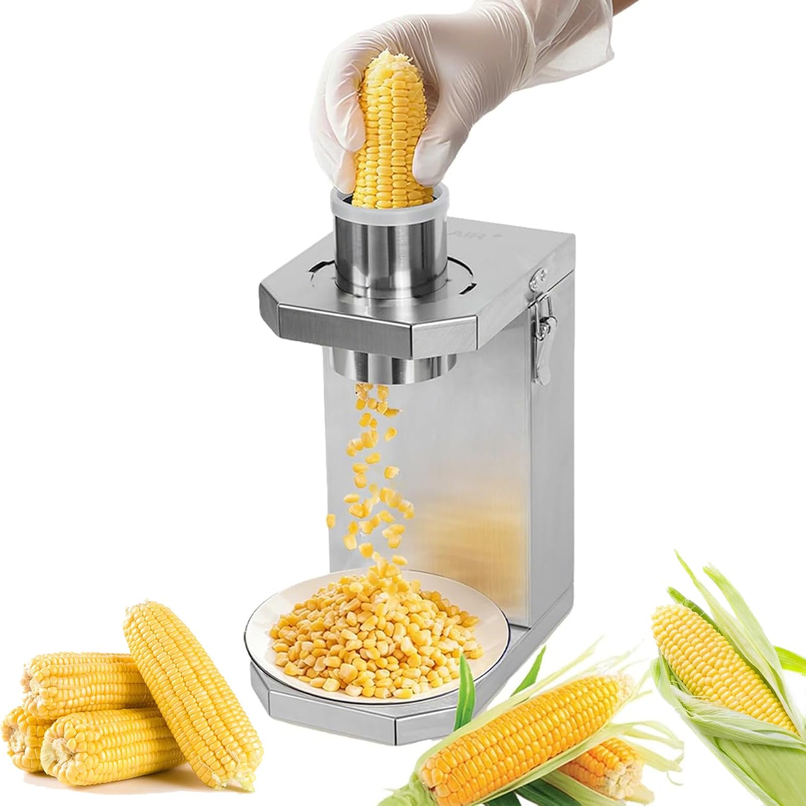 Sgranatrice elettrica per mais da 40 W, macchina sgranatrice per mais professionale, ideale per la cucina casalinga e la preparazione di alimenti a livello professionale.