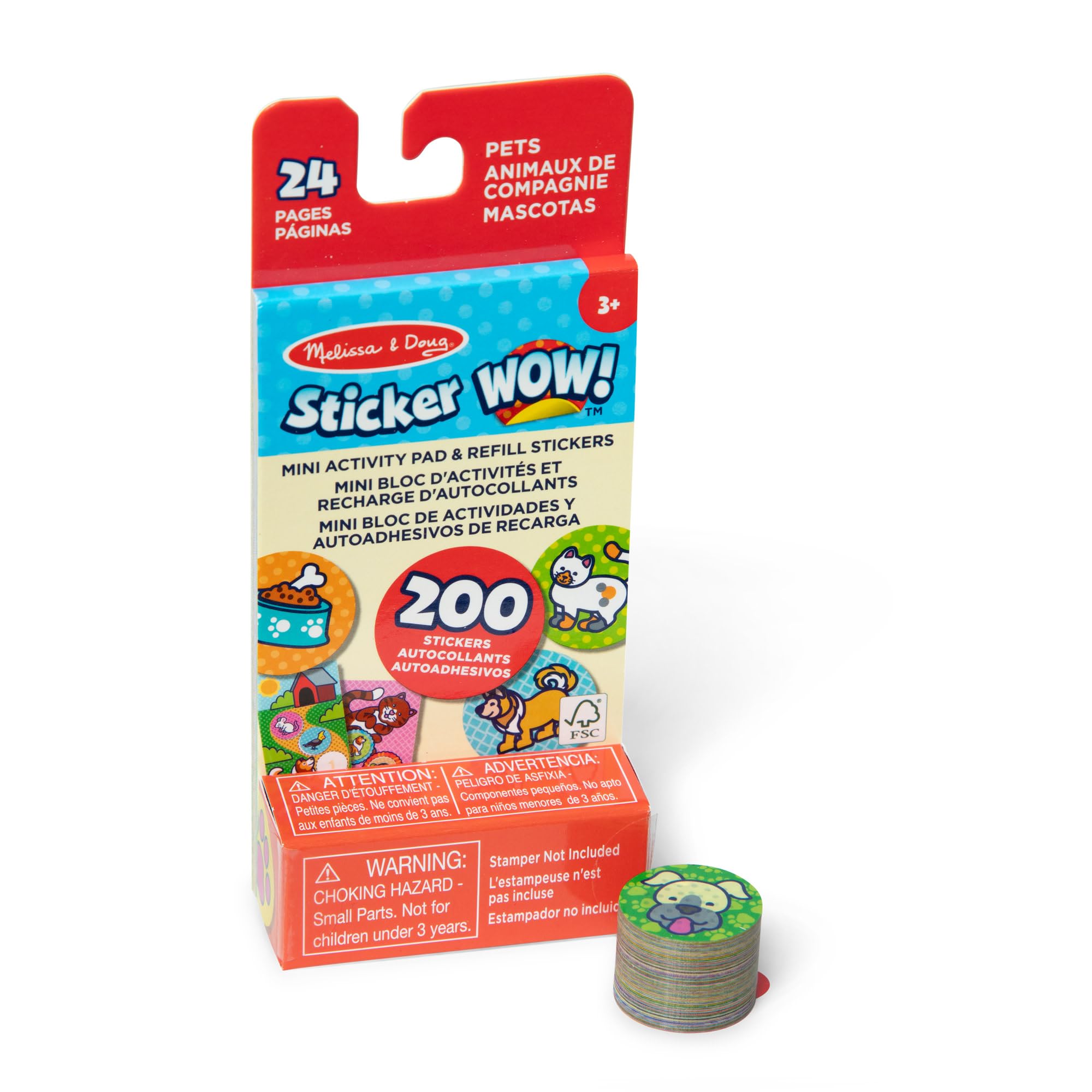 Sponsored Ad – Melissa & Doug Sticker WOW! Mini Activity Pad with Refill Stickers Pets – 100+ Stickers & 12 Mini Pages – Mess-Free Sticker Fun & Creative Play for Kids at Home or Travel – Ages 3+ | MD50297