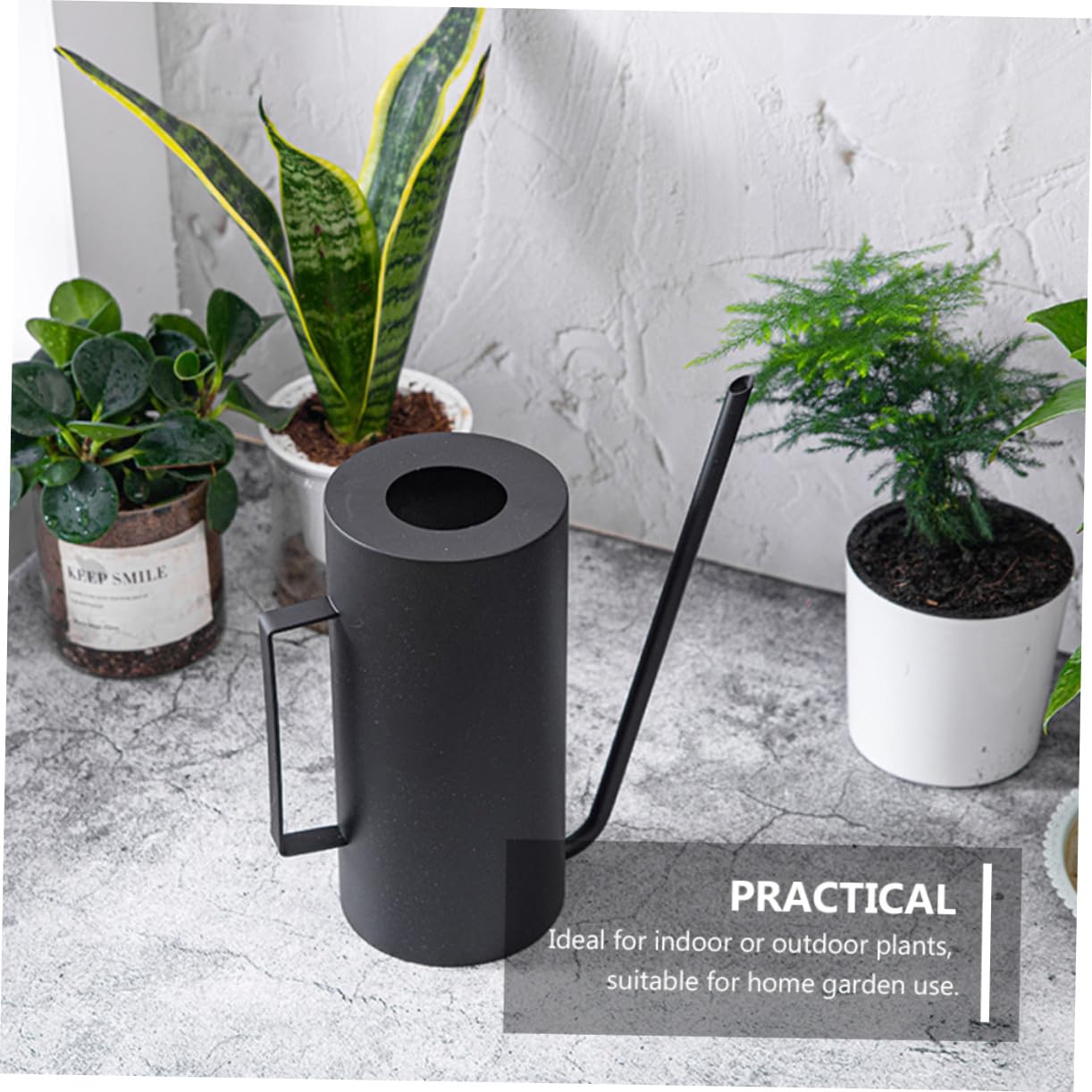 DOITOOL Edelstahl Gießkanne Große Kapazität Metall Sprühkanne Langer Ausguss Spritzfunktion Für Zimmerpflanzen Sukkulenten Balkon Garten Indoor Pflanzenpflege