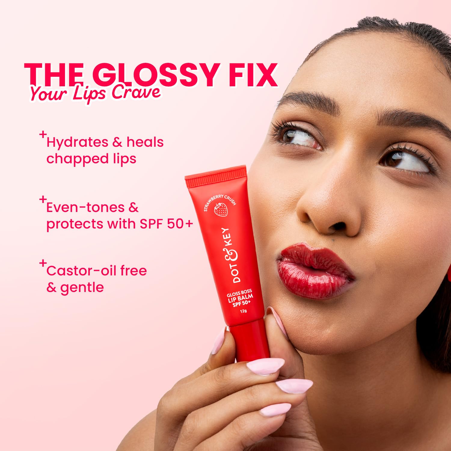 Dot & Key Strawberry Lip Balm - SPF 50 Hydration -3