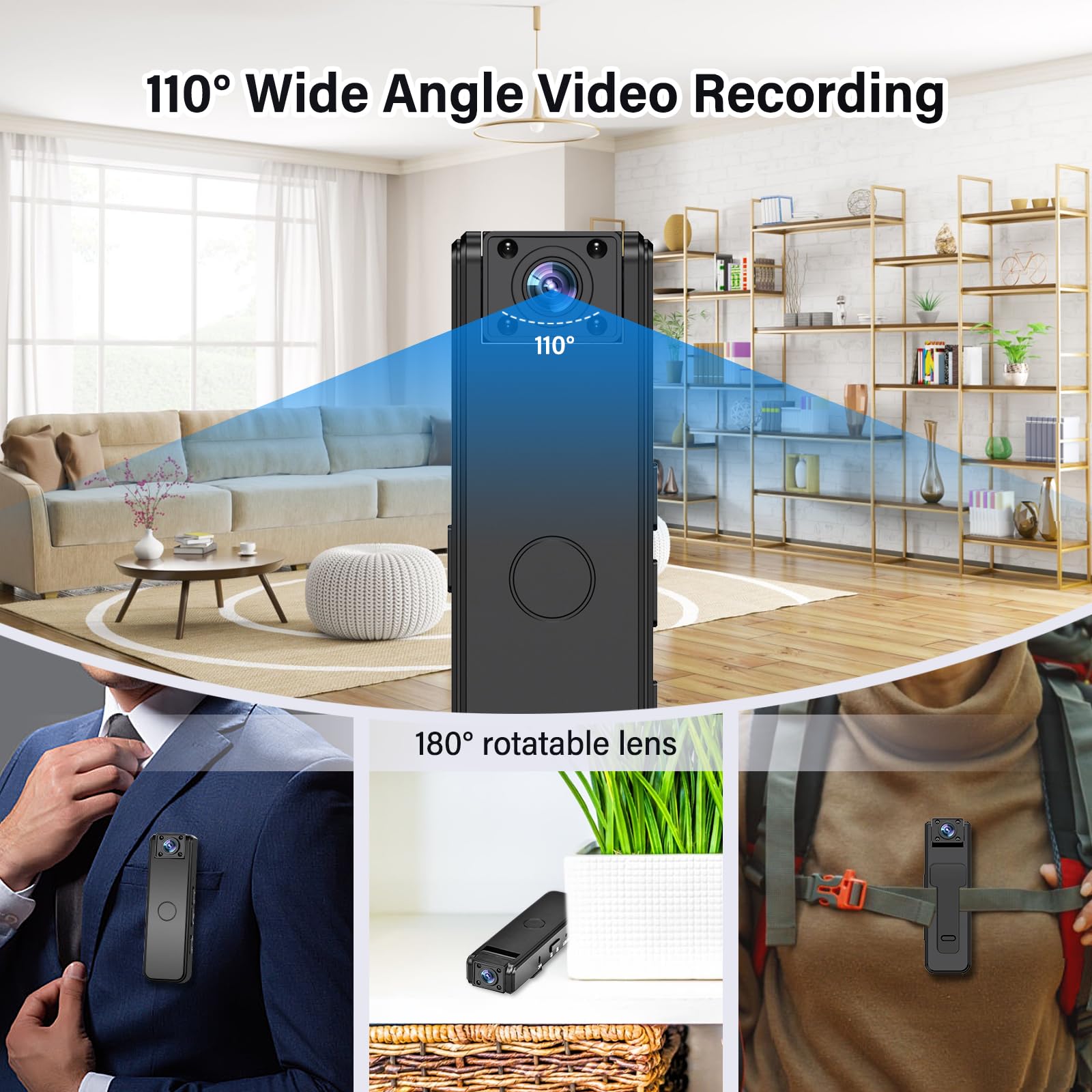 Microcamera Spia Con Visione Notturna - Mini Telecamera Nascosta Per Auto E Sicurezza - Foto 6