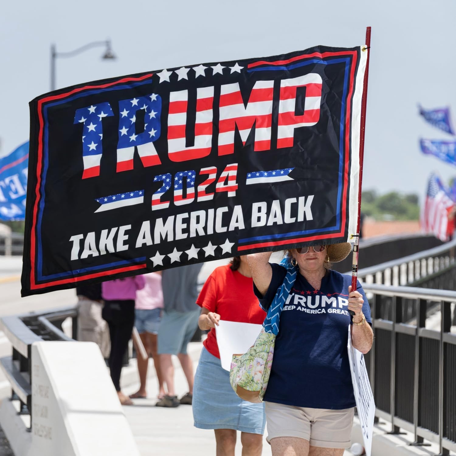 Trump 2024 Flag 3x5 Outdoor Double Sided Take America Back Donald Trump Flag Heavy Duty 3 Ply President Trump Banner 2024 Sign for Porch Yard Garden Patriotic Decor (TRUMP 2024 TAKE AMERICA BACK)