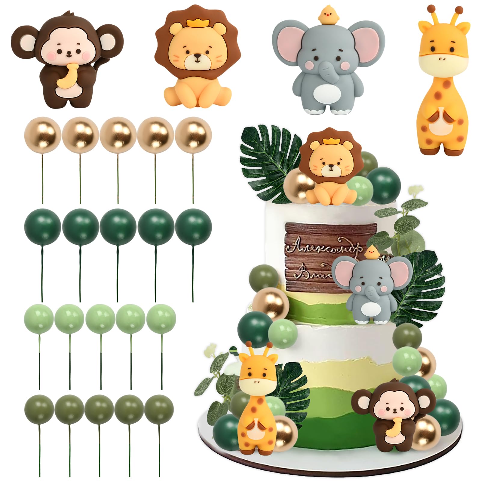 DiLù Artemente: Quinto compleanno bimba a tema animali del bosco con il cake topper cerbiatto su