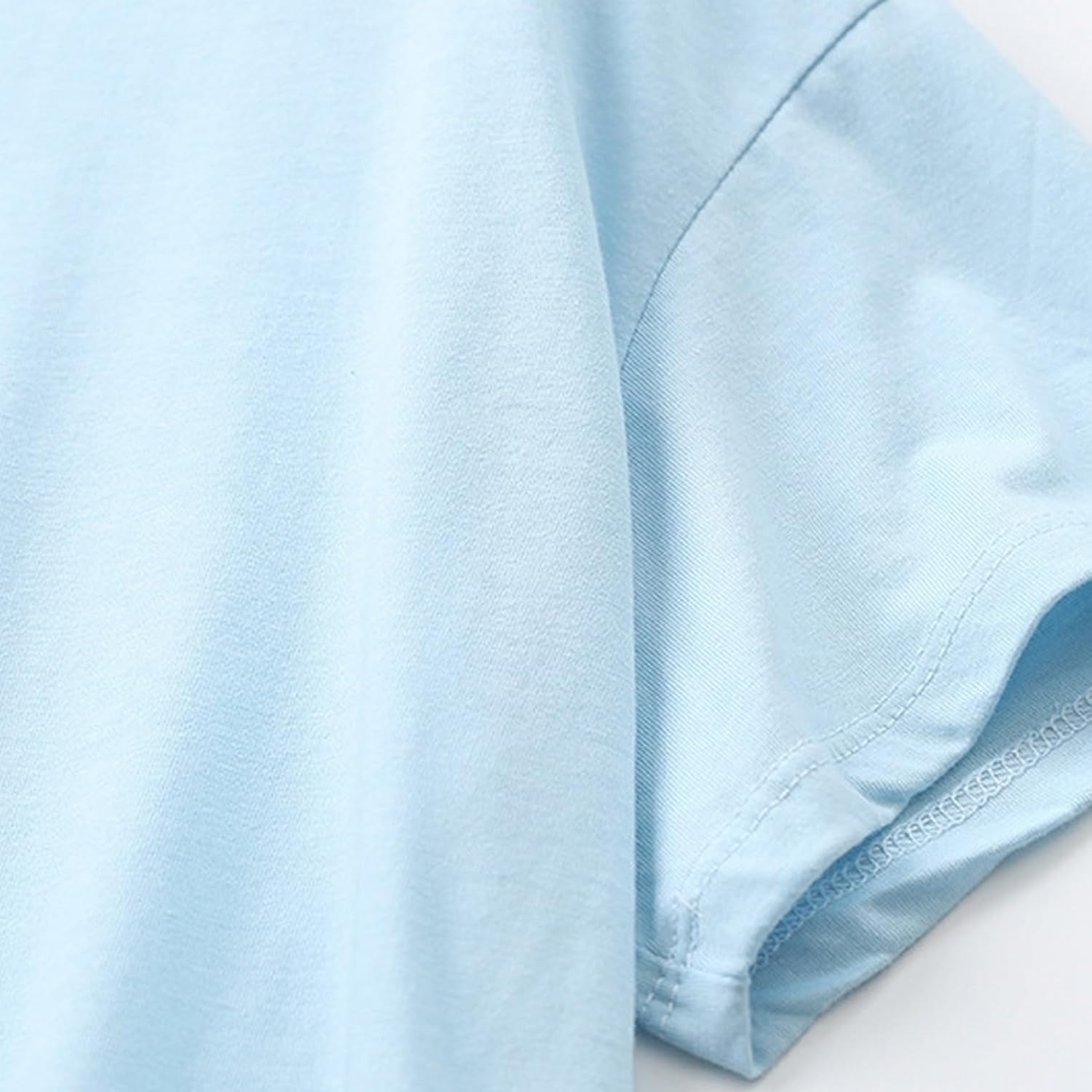 Lu's Chic Women's Cute Graphic Pajamas Set Cotton Blend Sleepwear Cartoon Short Sleeve Tee Shorts - Image 5