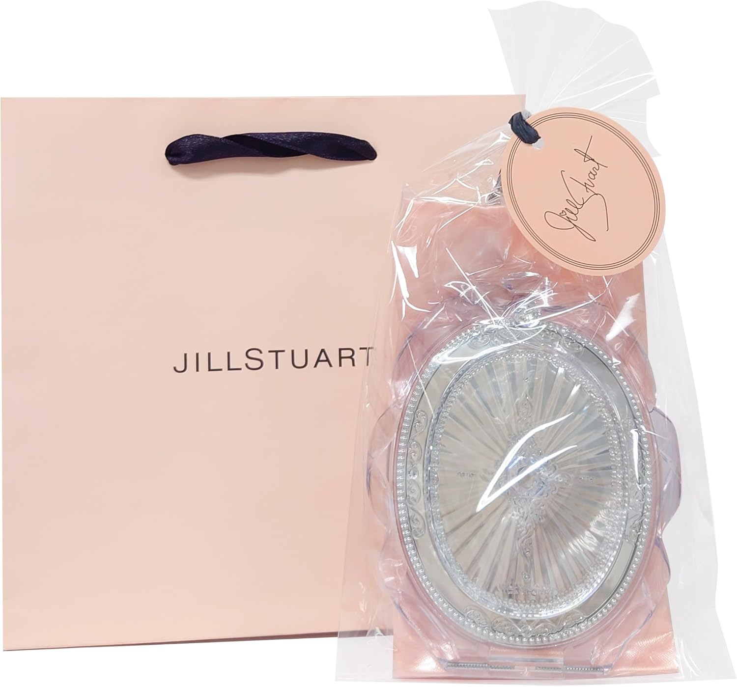 【国内正規品・ラッピング済み】JILL STUART ジルスチュアート コンパクトミラー II 化粧鏡 化粧品 誕生日 プレゼント ギフト ショッパー付き, シルバー, 4971710235791