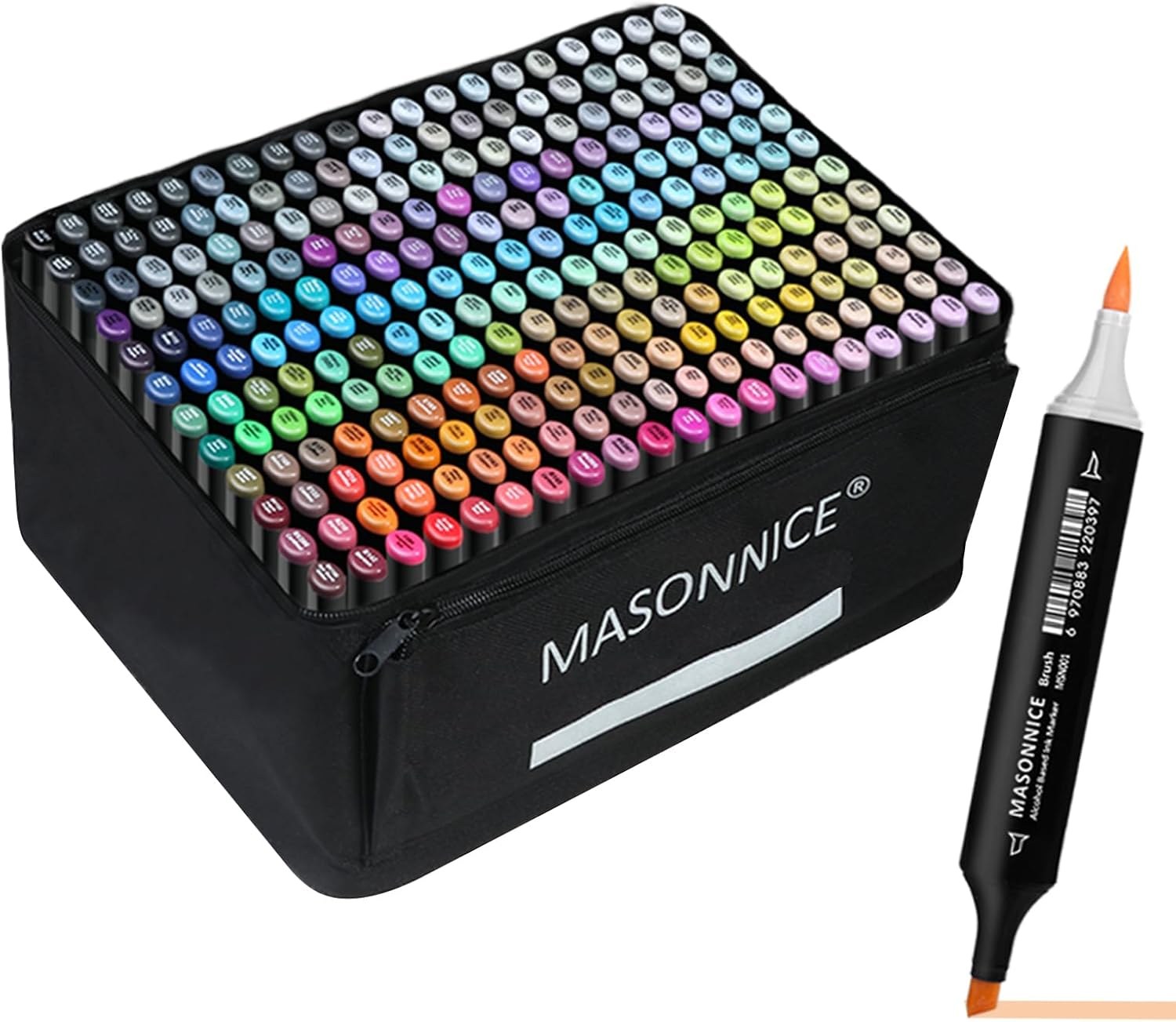 Alcohol Markers Brush Tip, 240 Colors Pastel Alcohol Markers Set for Adult Artist Coloring Book No Bleeding, Drawing, Sketch, Brush Chisel,Professional for Gifts