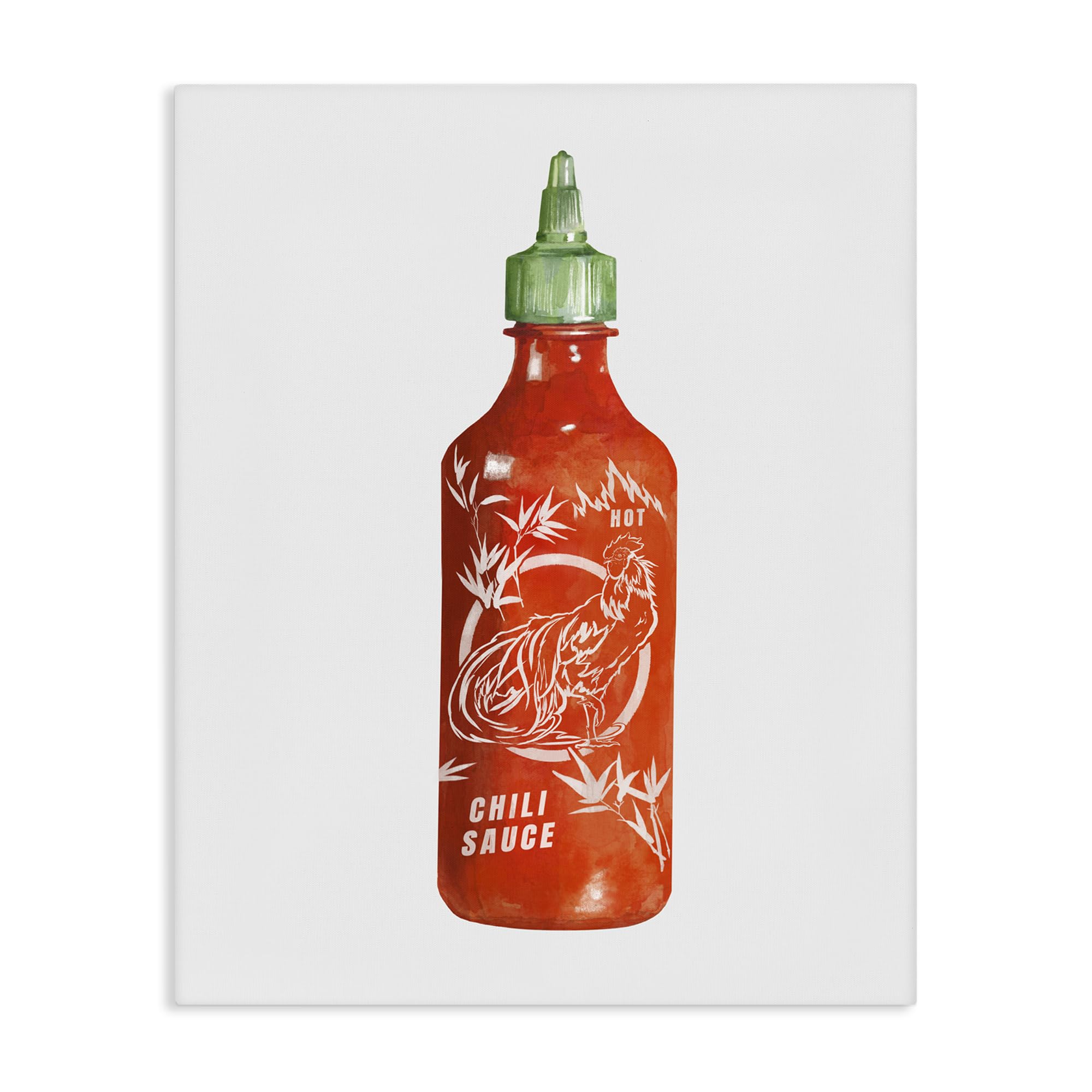 Stupell Industries Unframed 'Iconic Hot Sauce Bottle'| Canvas Art