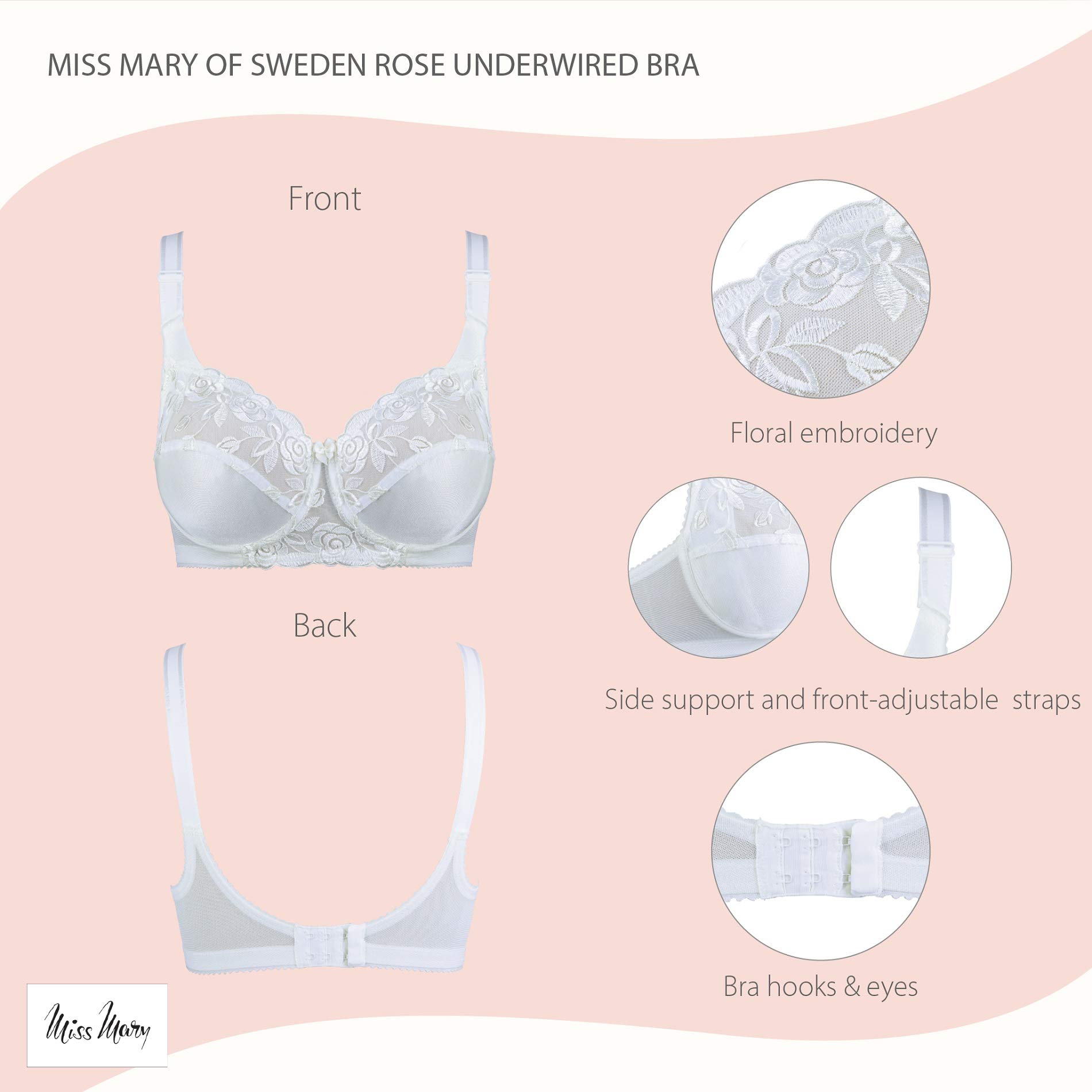 MISS MARY OF SWEDEN Rose Bra