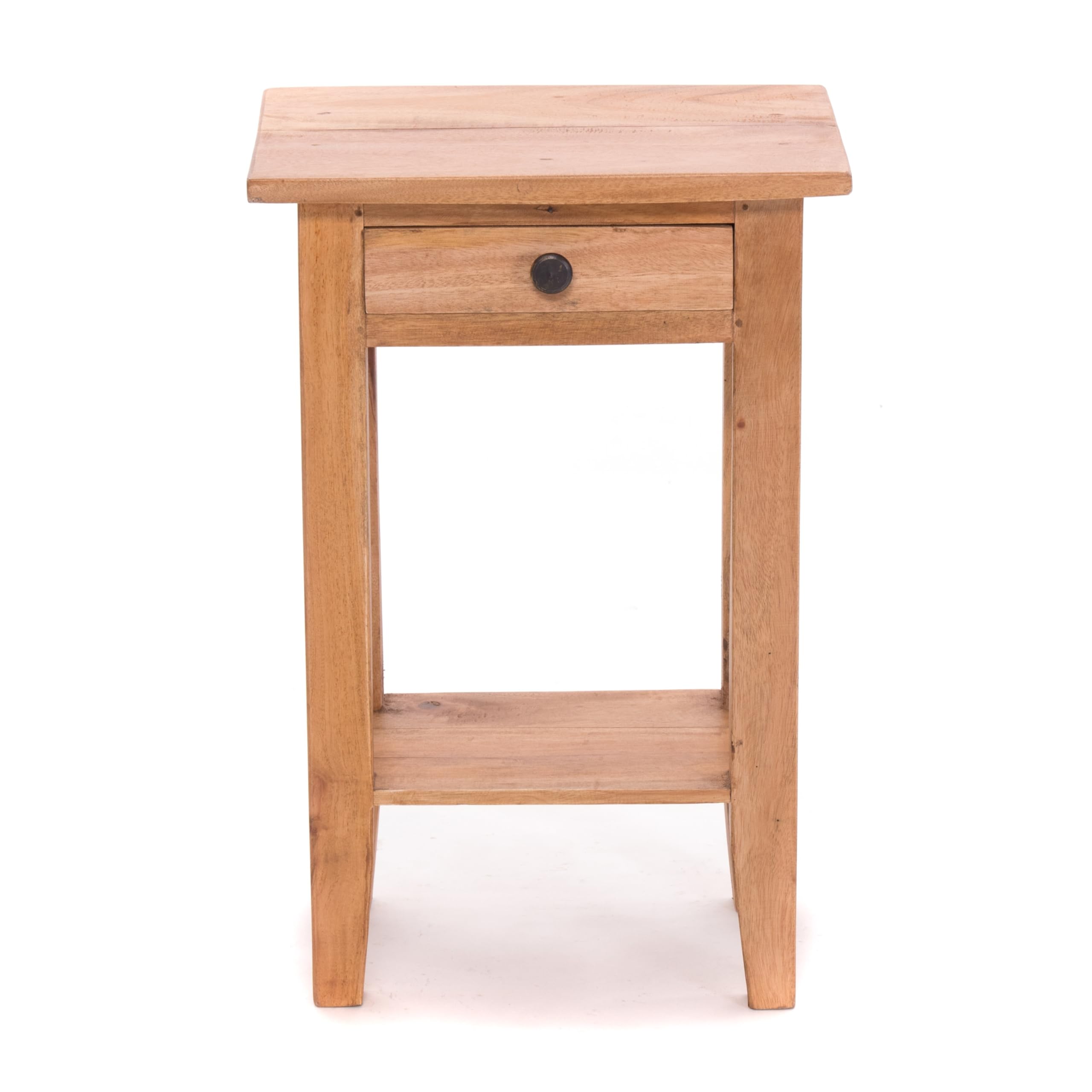 Table de téléphone Vintage PLANTA | 52x34 cm, Acajou | Tabouret de Fleur, Table d'entrée, Table d'appoint avec tiroir