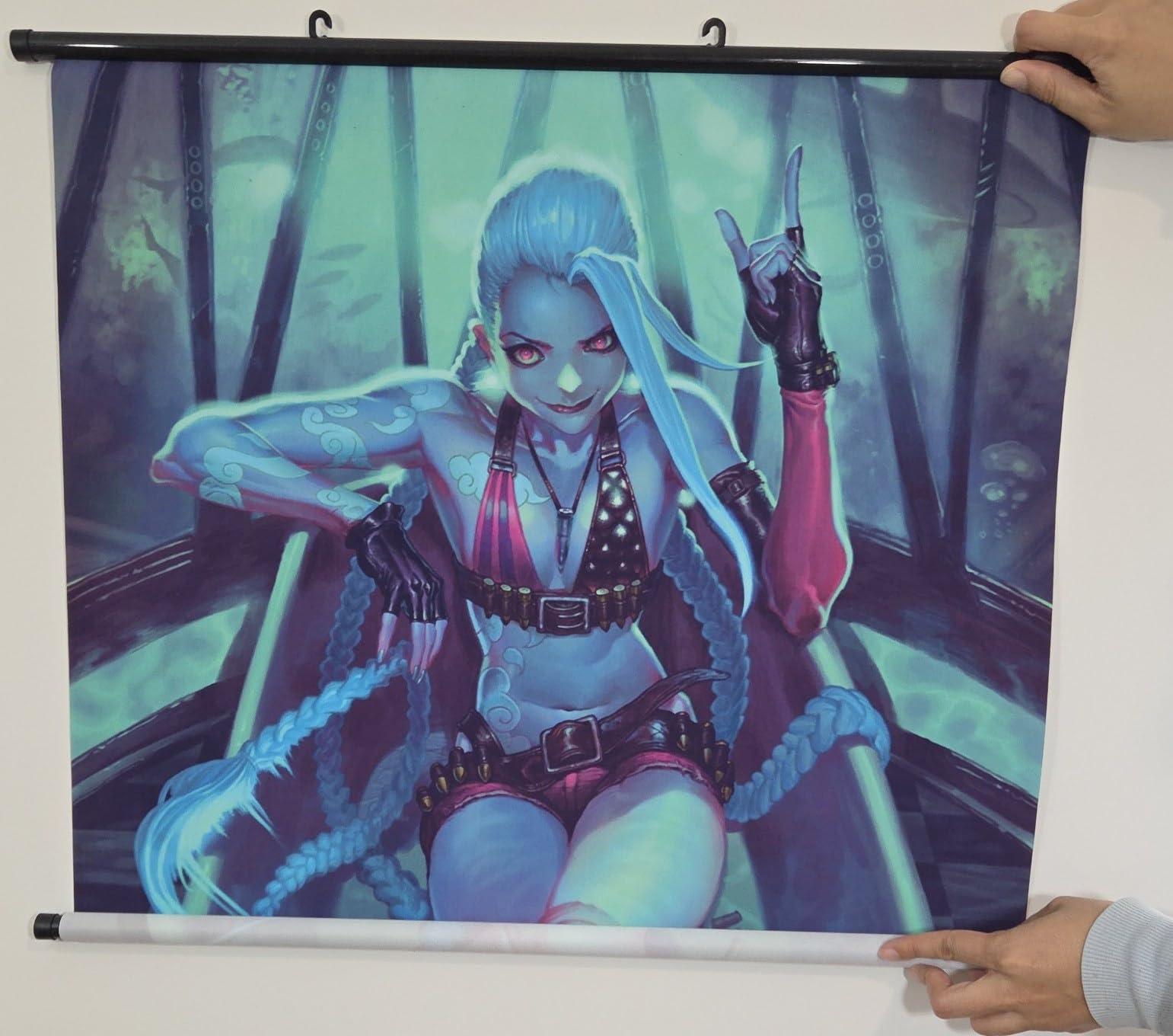 Amazon.com: Tina Art LOL jinx gaming Framed Poster with hooks