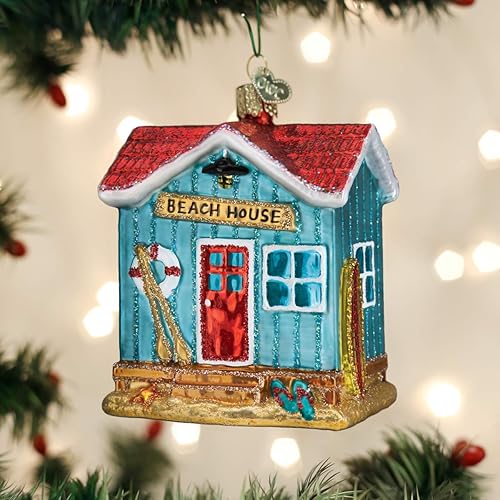 Miniatura 2 de Old World Christmas Adorno de casa, azul playa