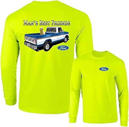 Miniatura 6 de Hombre Mejor Amigo 4x4 F150 Ford Trucks Dog Camiseta de manga larga F & B