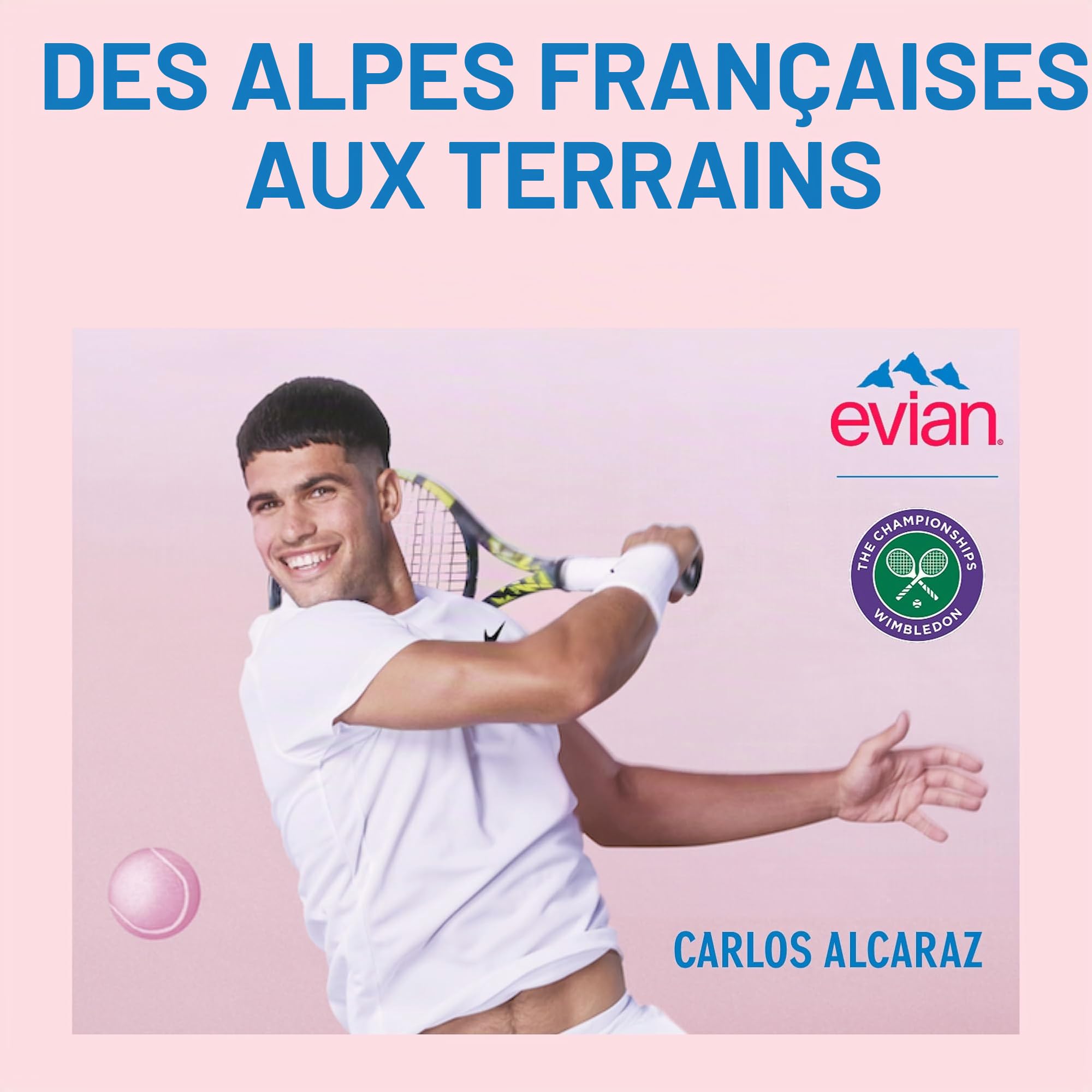 Evian Eau plate 500 ml - Lot de 24