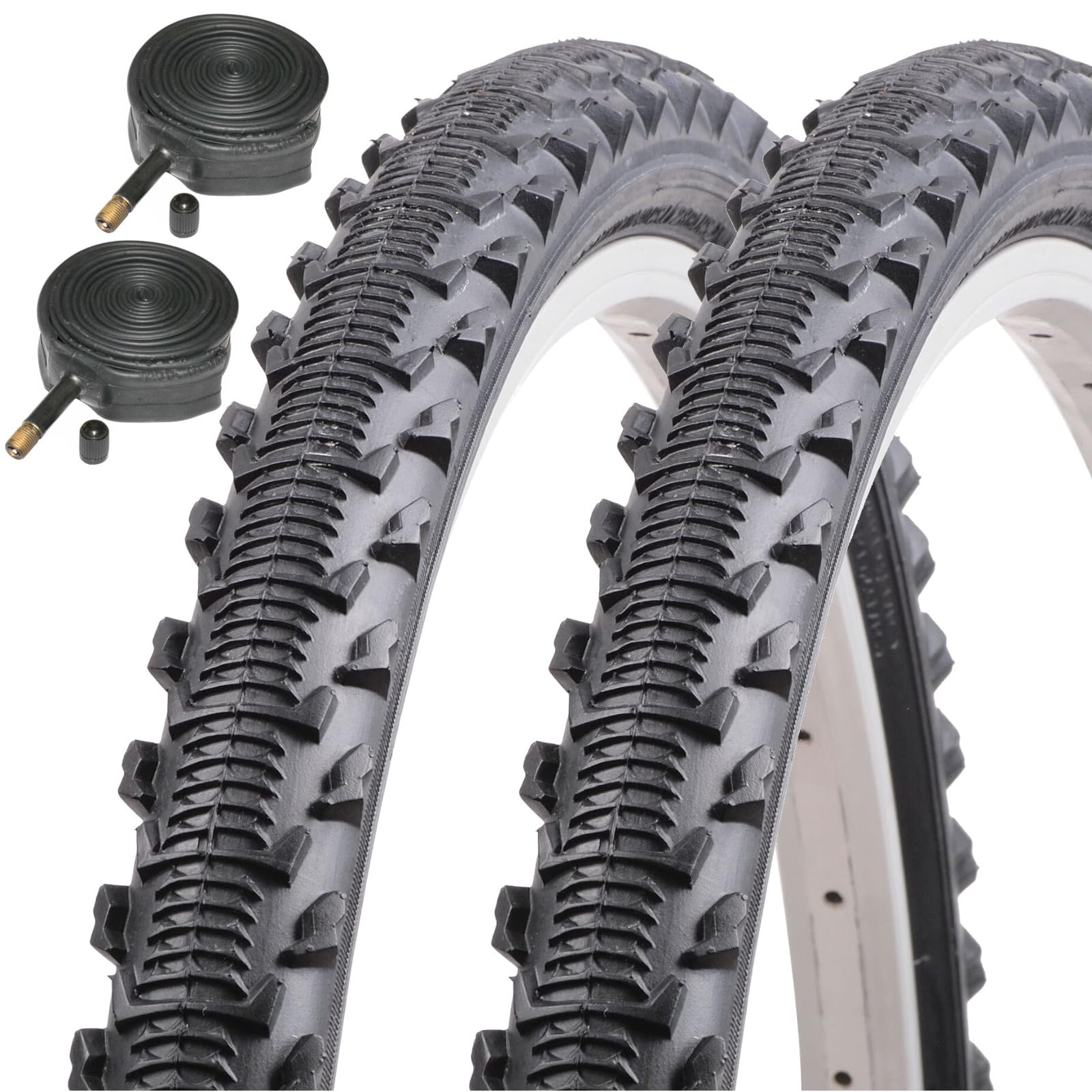 Asteroid 16" x 1.75 Kids Bike Tyres with Schrader Inner Tubes (Pair)