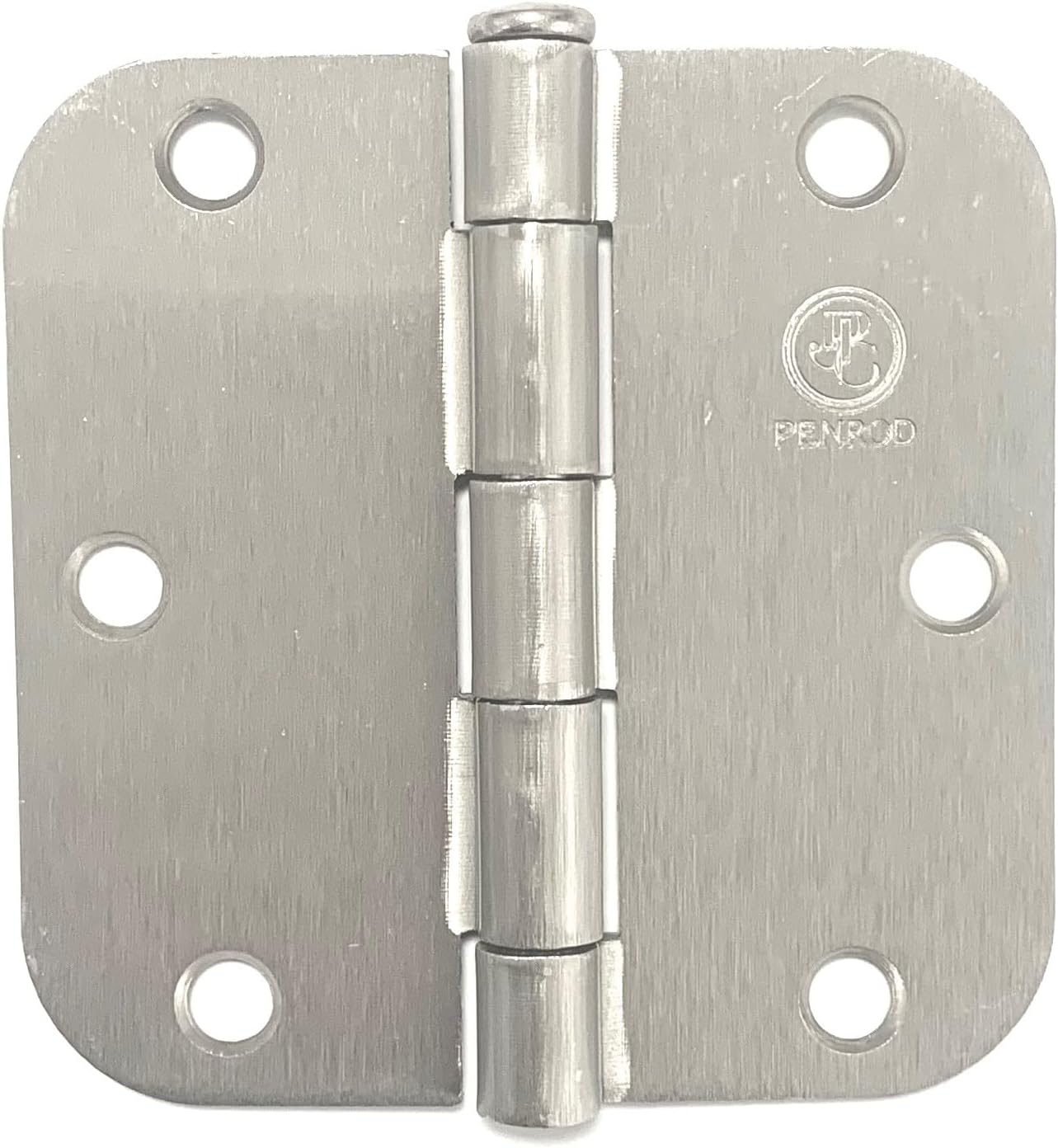 3.5" x 3.5" x 5/8" Radius Interior Door Hinges (Satin Nickel, Pack of 24)