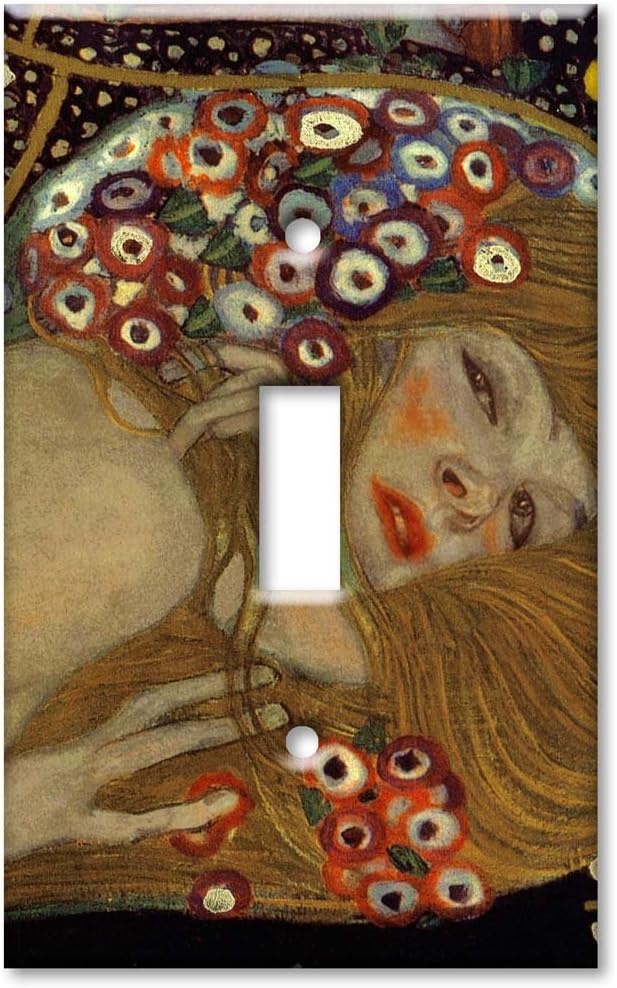 Art Plates - Klimt: Sea Serpents III Switch Plate - Single Toggle