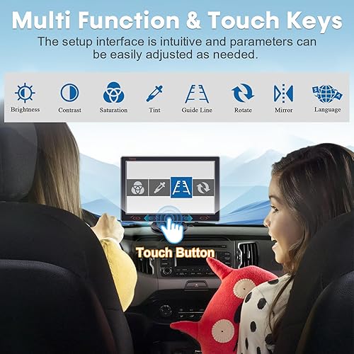 Miniatura 14 de Cámara de respaldo HD 1080P para automóviles, camiones, SUV, caravanas, visión nocturna, impermeable, gran angular, fácil instalación, incluye