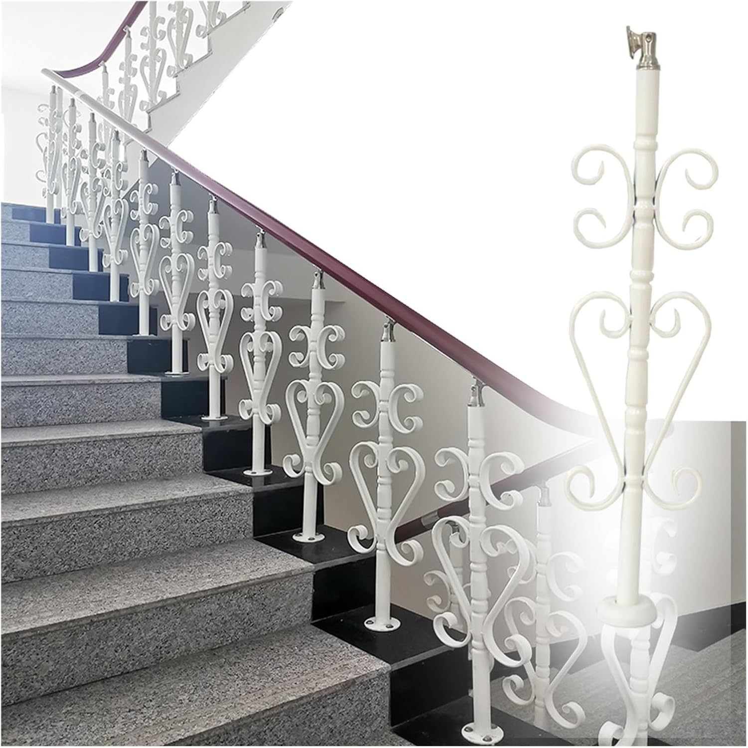 Rambarde réglable en acier inoxydable de qualité supérieure pour balcon chic