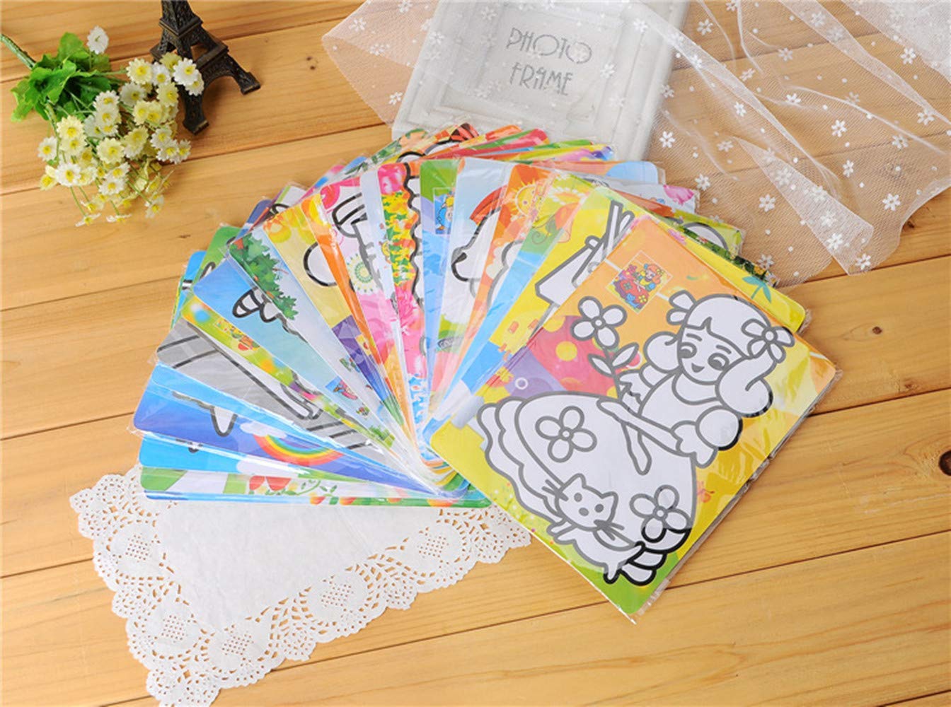 Buy Gaocheng Sand Painting 20 Pack Pictures Children Scratch DIY Sand