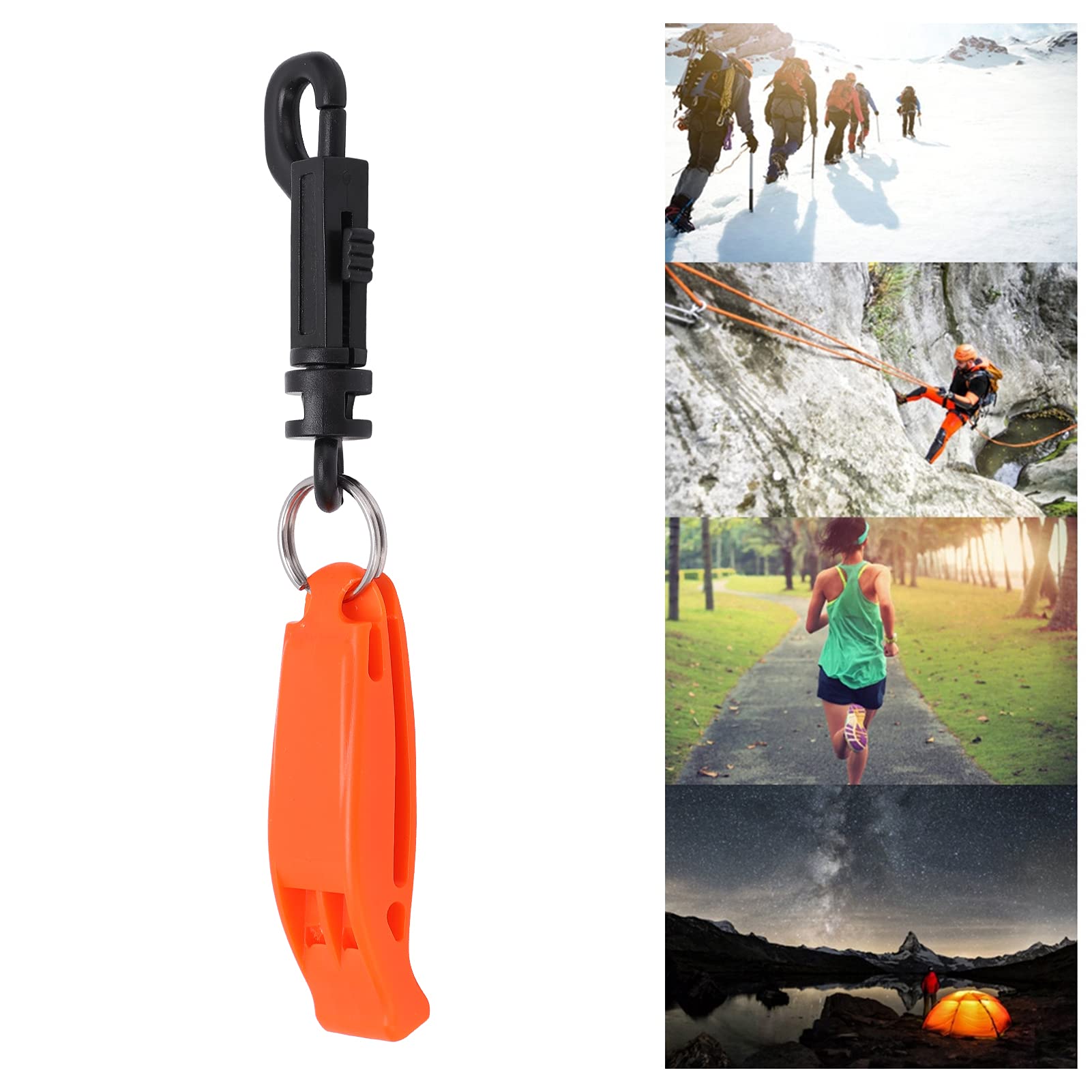 FUTURESTEPS Sifflet De Survie, Sécurité D'urgence, Fort Pour La Randonnée, La Tempête, Le Camping, Le Bateau, Le Dressage Des Chiens Avec Cordon – 120 Décibels – Couleur Rouge – Cordon De 91,4