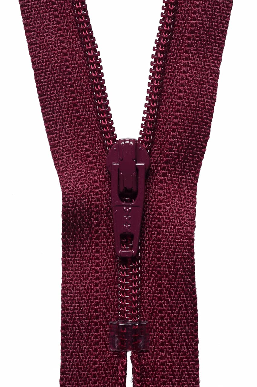 YKK Nylon Dress & Skirt Zip - Dark Wine (41cm)
