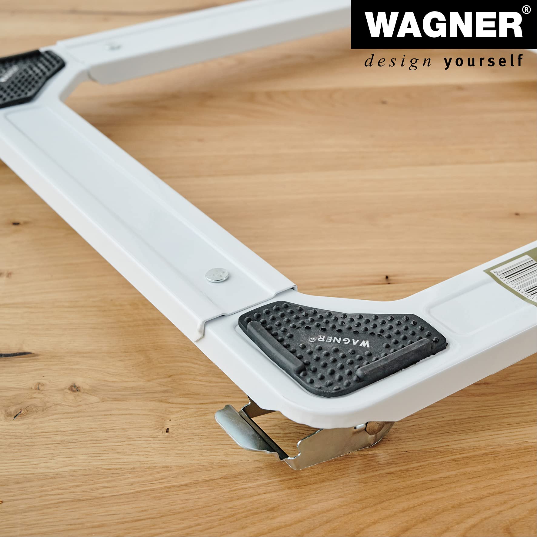 WAGNER Carrello da trasporto MM 1192 I 42-60 cm I superficie di carico regolabile in misura - per il trasporto di merci di diverse dimensioni I portata 150 kg I 2 freni I carico protetto - 20119201