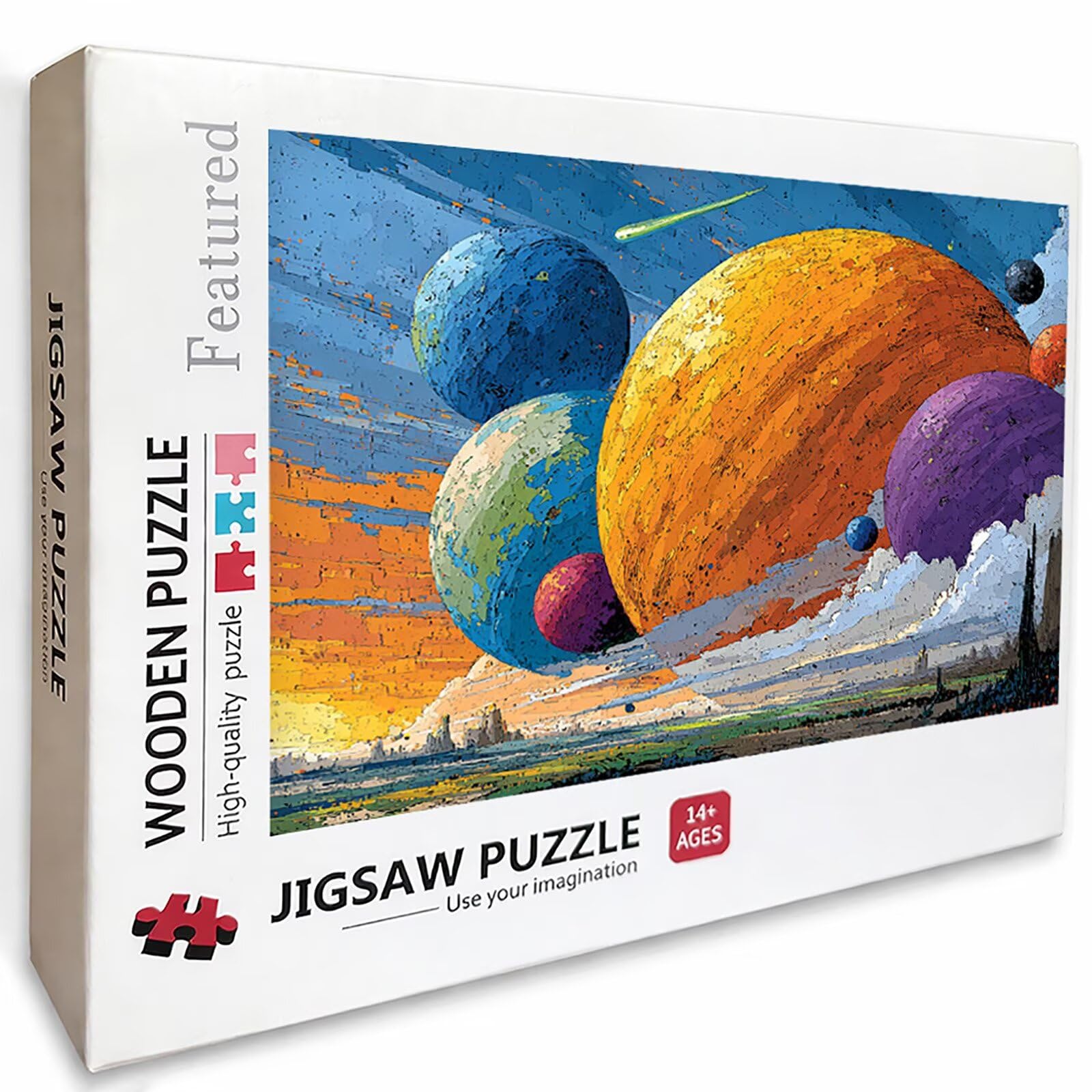 Puzzle 3000 elementów dla dorosłych, planeta, drewniane puzzle, 122 x 81 cm, dla mężczyzn, kobiet, starszych seniorów, części ściśle do siebie pasują, dekompresja, dekoracja ścienna, prezenty dla