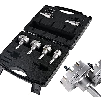 6 PCS Carbide Hole Cutter Set Hole Saw Kit 7/8