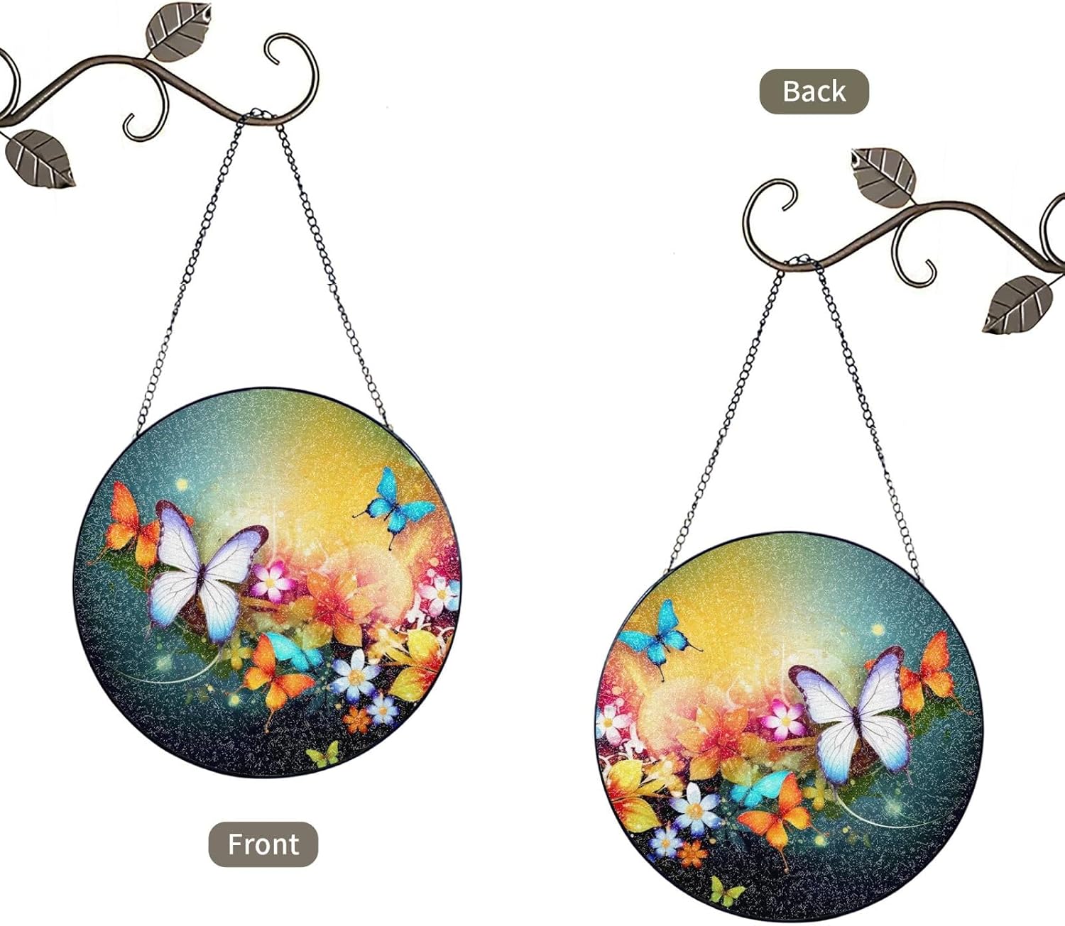 Stained Glass Window Hanging - Personalized Sun Catcher for Home Decor