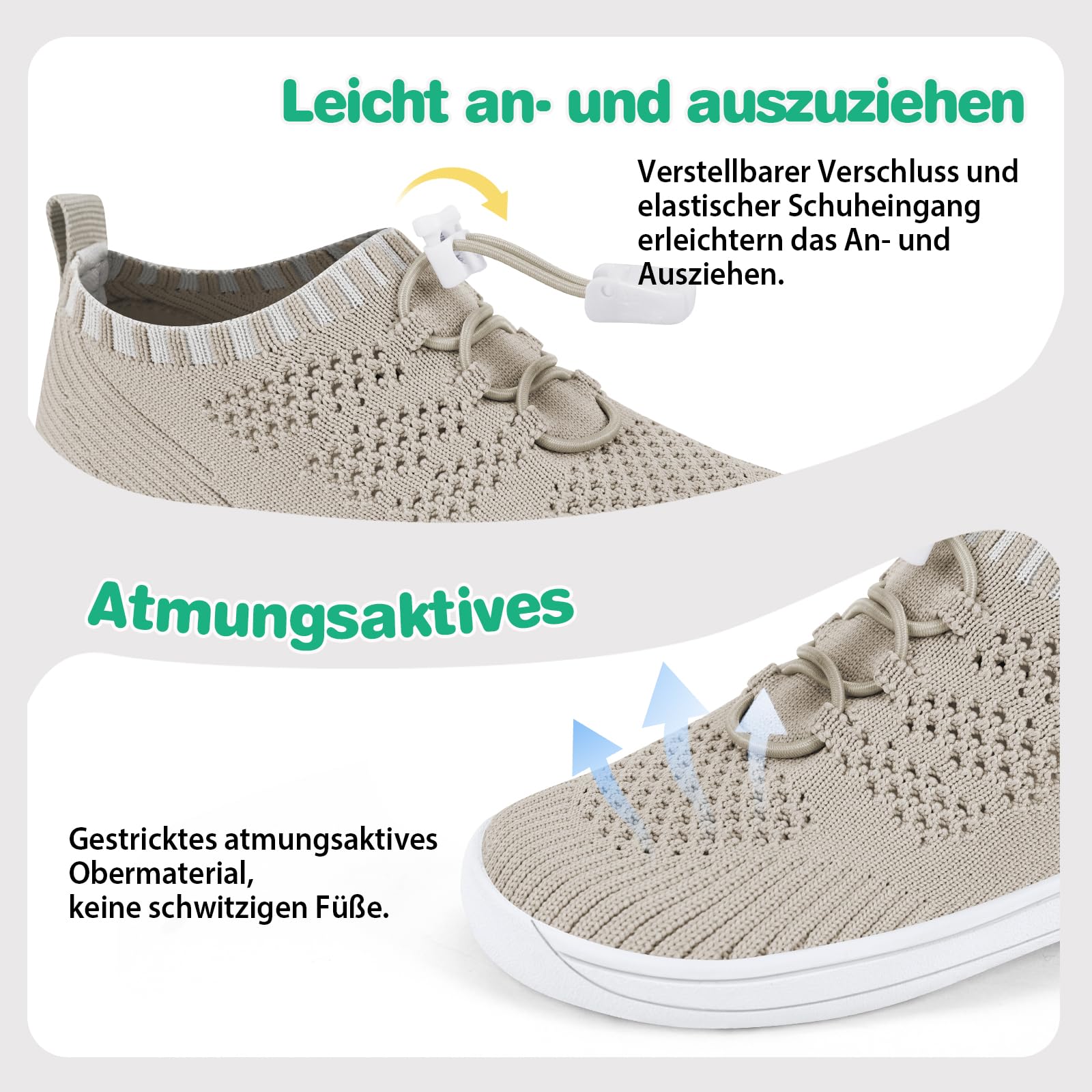 Niños Zapatillas Descalzos Ancha Barefoot Shoes Minimalistas de Trail Running Niñas Zapatos Transpirables | Tobillera ancha, tejido transpirable, Zero Drop, zapatos para caminar para niños pequeños, minimalistas