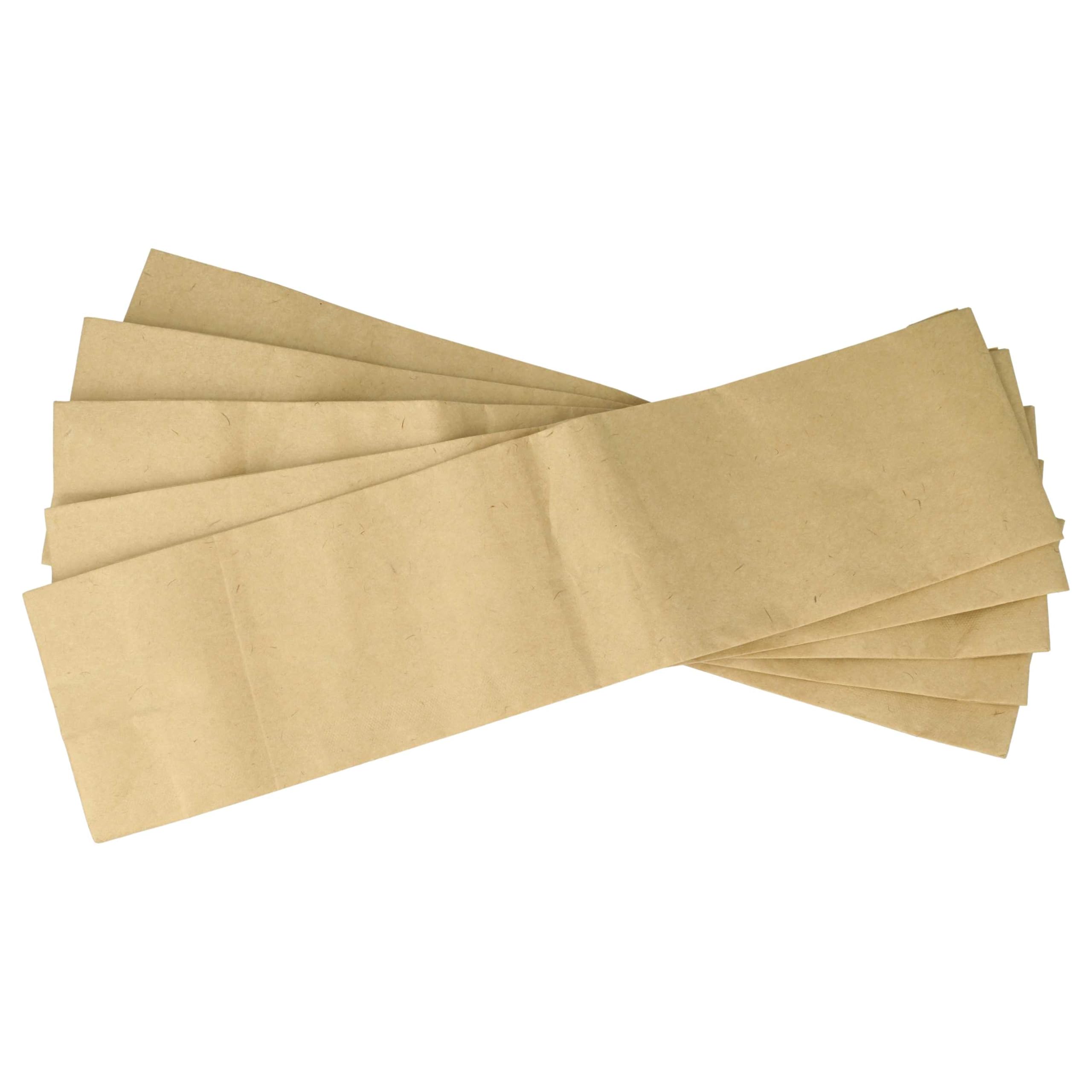vhbw 20x bolsa compatible con Taski Jet 38, 8502.16, Jet 50 aspiradora - papel de filtro/cartón, 38,5 cm x 10 cm marrón