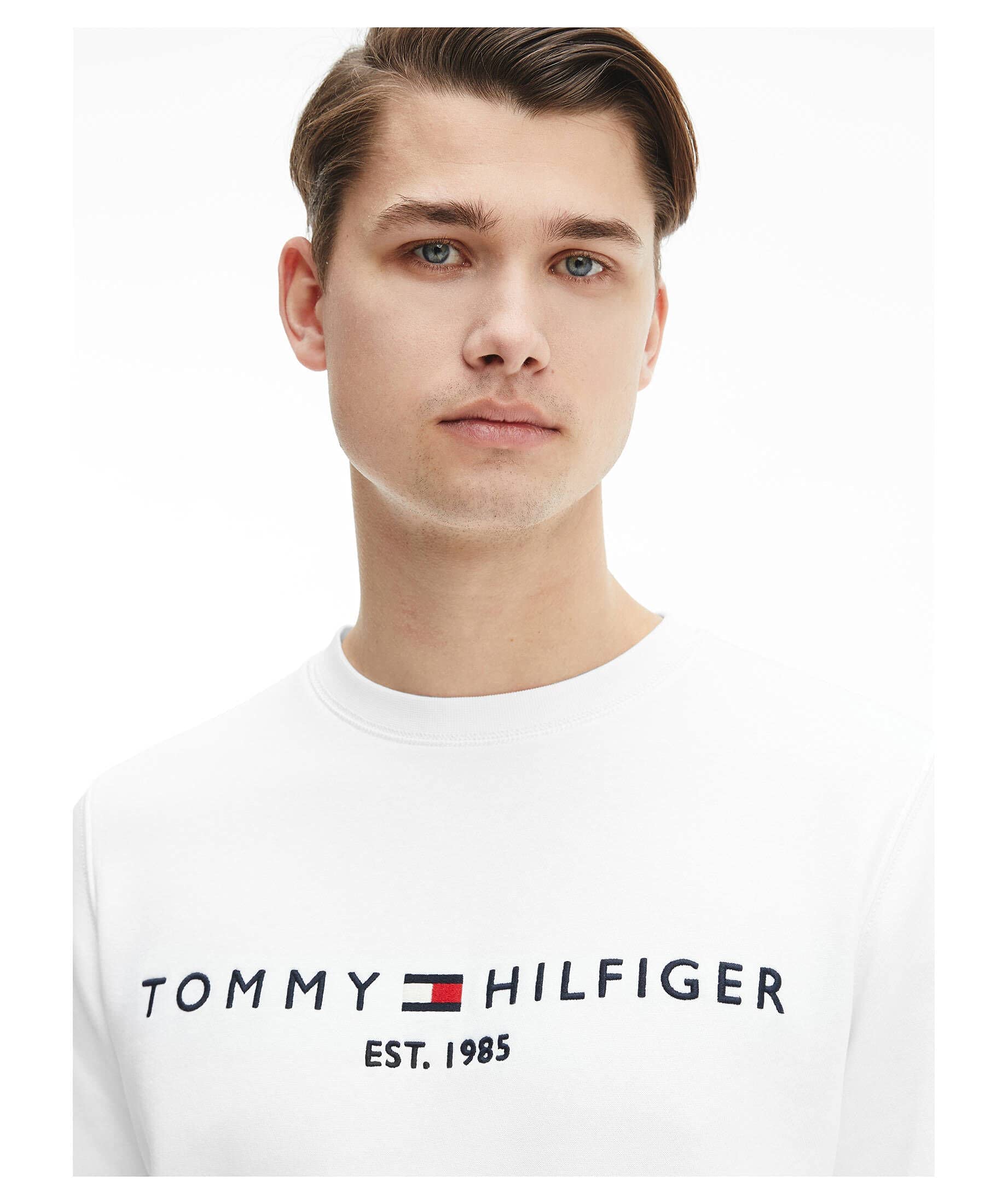 Tommy Hilfiger Herren Sweatshirt Tommy Logo ohne Kapuze