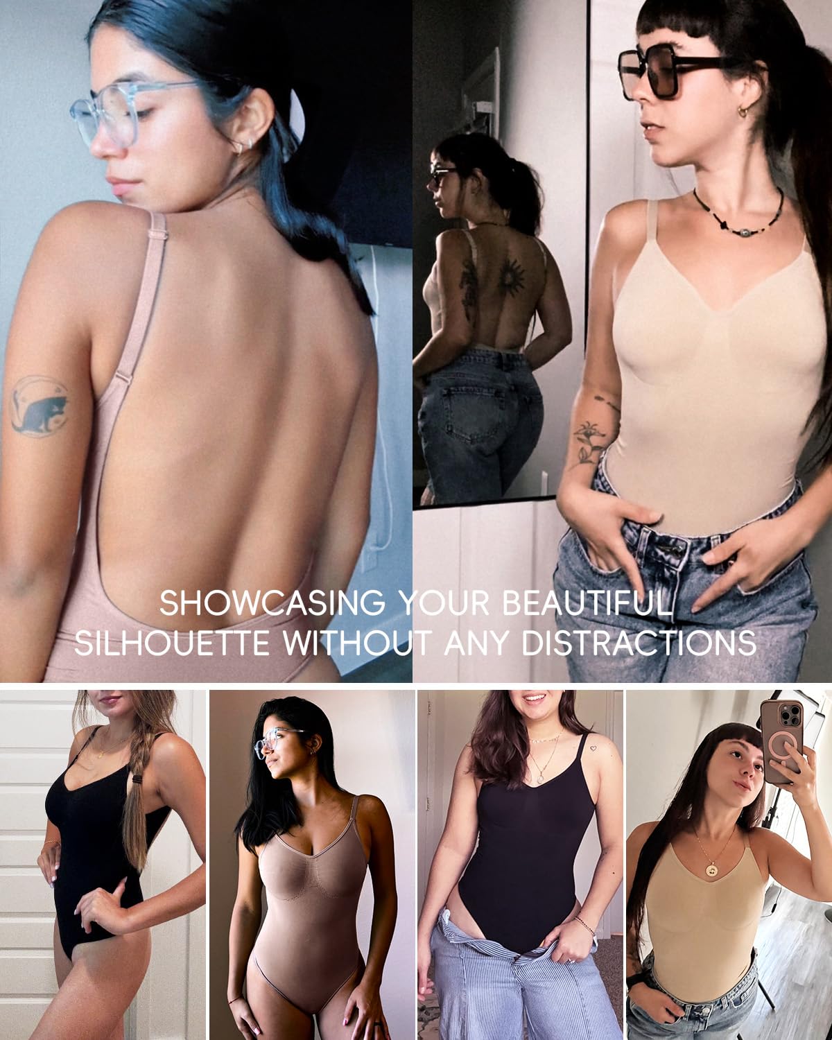 Body sculptant string dos nu pour femmes avec contrôle du ventre, combinaison sculptante sans couture pour entraînements et port quotidien