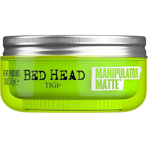 TIGI Bed Head Manipulator - Pasta de cera para el cabello mate con fijación fuerte, 2.01 onzas