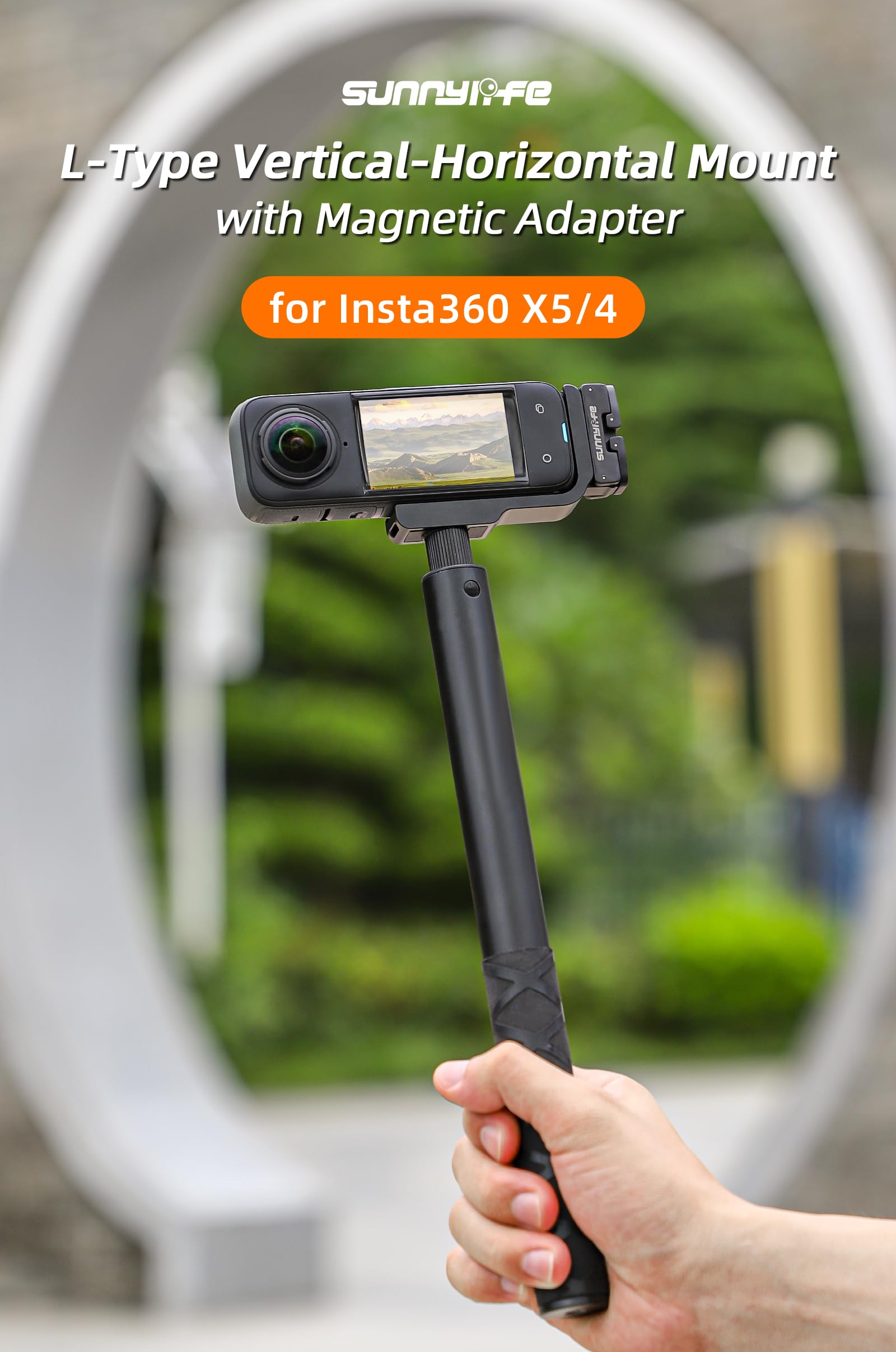 SMALLRIG verticale/horizontale montagebeugel voor Insta360 X5 / X4 Air
