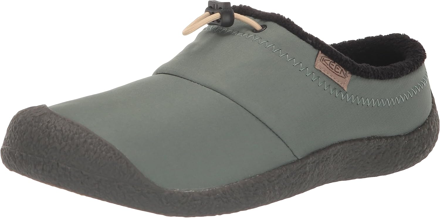 KEEN Women's Howser 3 Slide Comfy Durable Slippers, Dark Forest/Black, 9