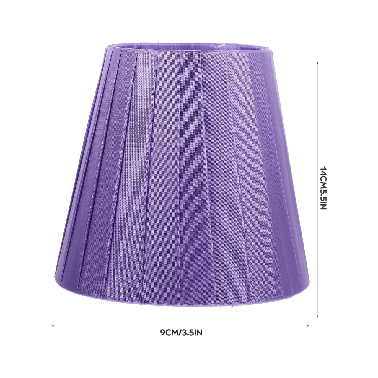 Mikikit Small Clip-on Drum Lampshade Set of 2 with Fabric and Metal Base 5.51X10.24X5.12In Replacement Lampshades for Wall and Table Lamps Bedroom Living Room Lighting - Image 3