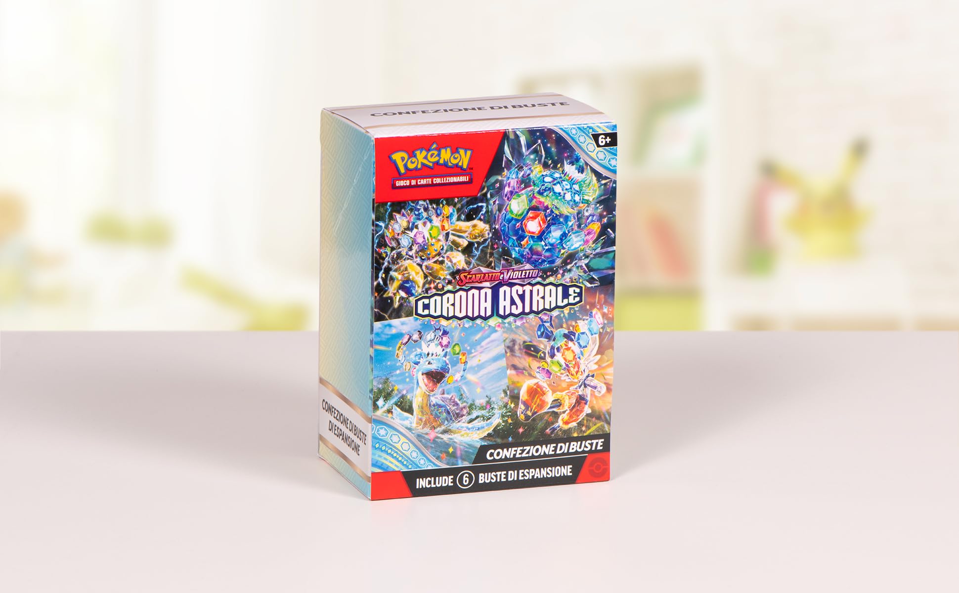 GCC Pokémon: confezione di buste dell’espansione Scarlatto e Violetto - Corona Astrale (sei buste di espansione)