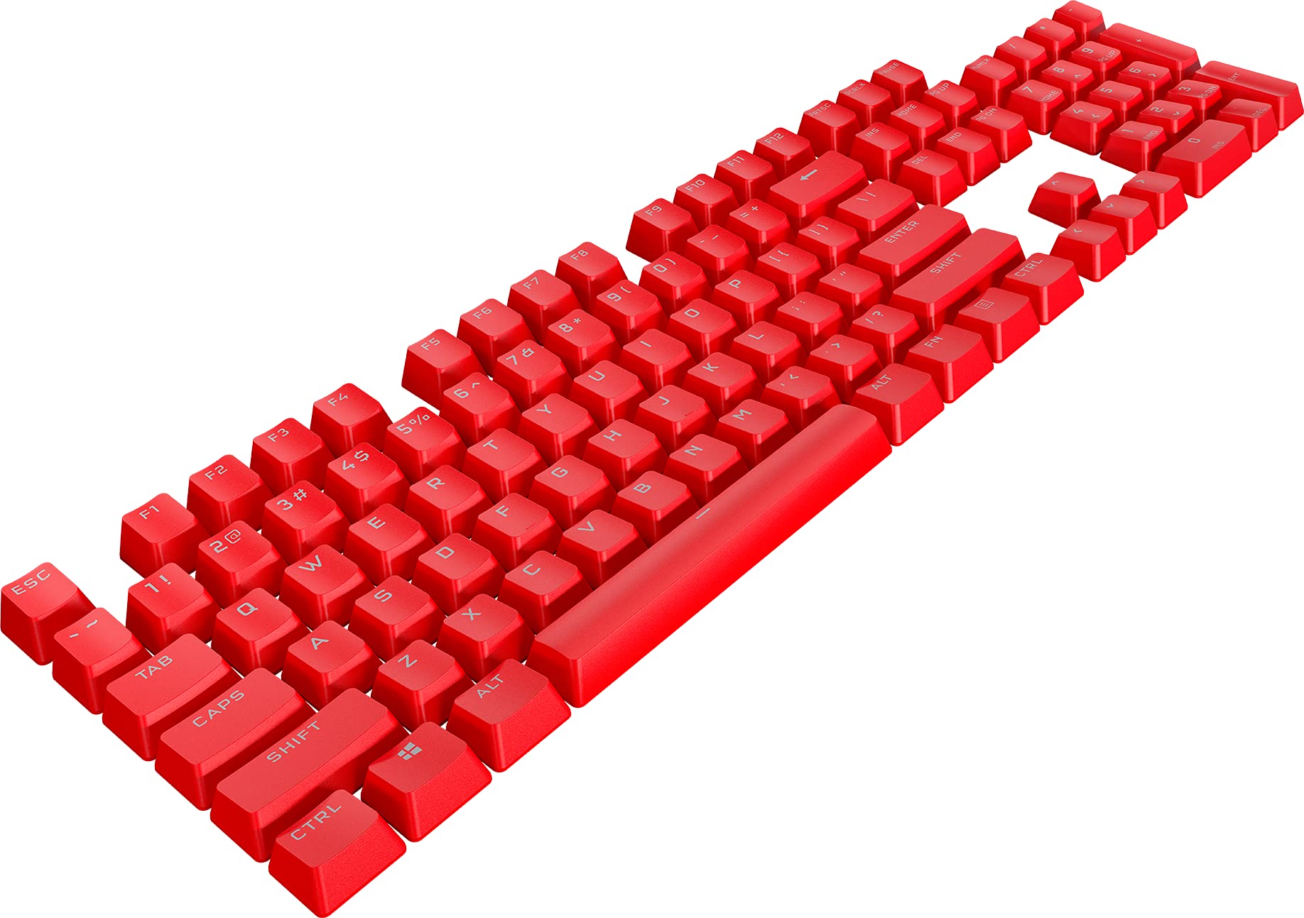 Corsair Kit de Mod de Touches PBT Double-Shot Pro (Touches PBT à Double tir, compatibilité Standard de la rangée inférieure, Surface texturée, Murs de 1,5 mm d'épaisseur avec Police rétroéclairée
