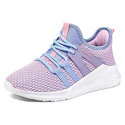 RUNSIDE Boys Girls Tennis Shoes Kids Lightweight Breathable Sneakers Lace-up Running Athletic Shoes for Toddler/Little Kid/Big Kid